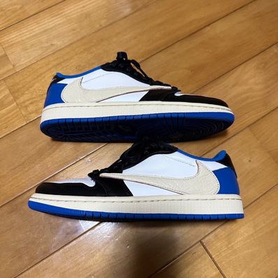 Travis Scott × fragment design × Nike Air Jordan 1 Low OG SP "Military Blue"