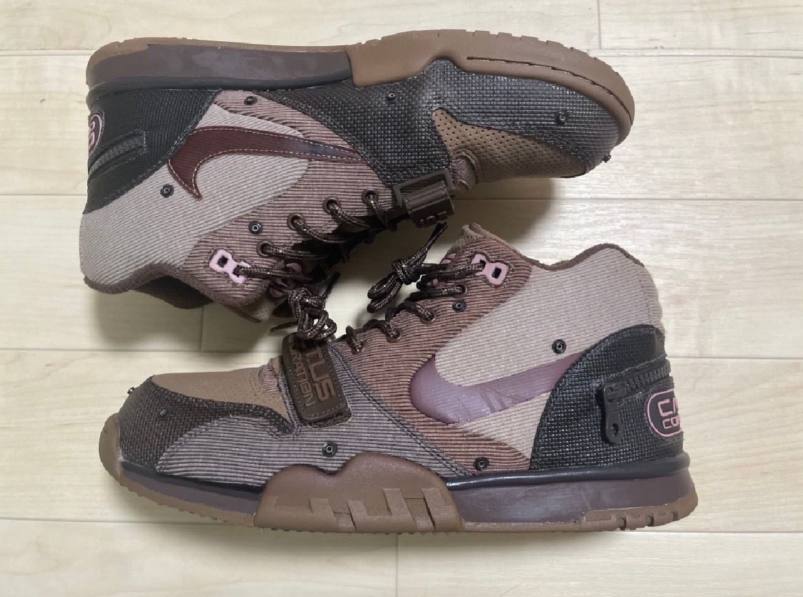 Travis Scott x Nike Air Trainer 1 SP "Archaeo Brown and Rust Pink"