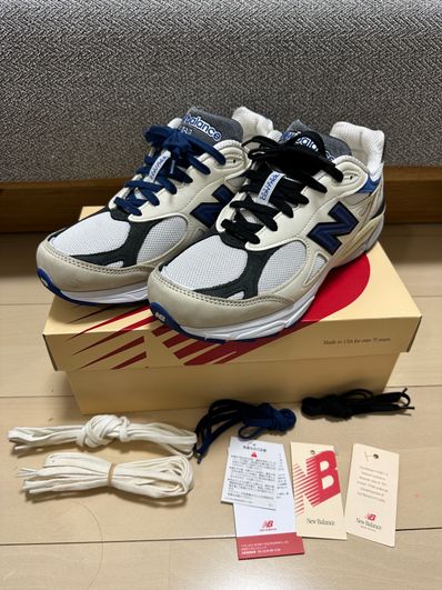 New Balance 990V3 "White/Navy"