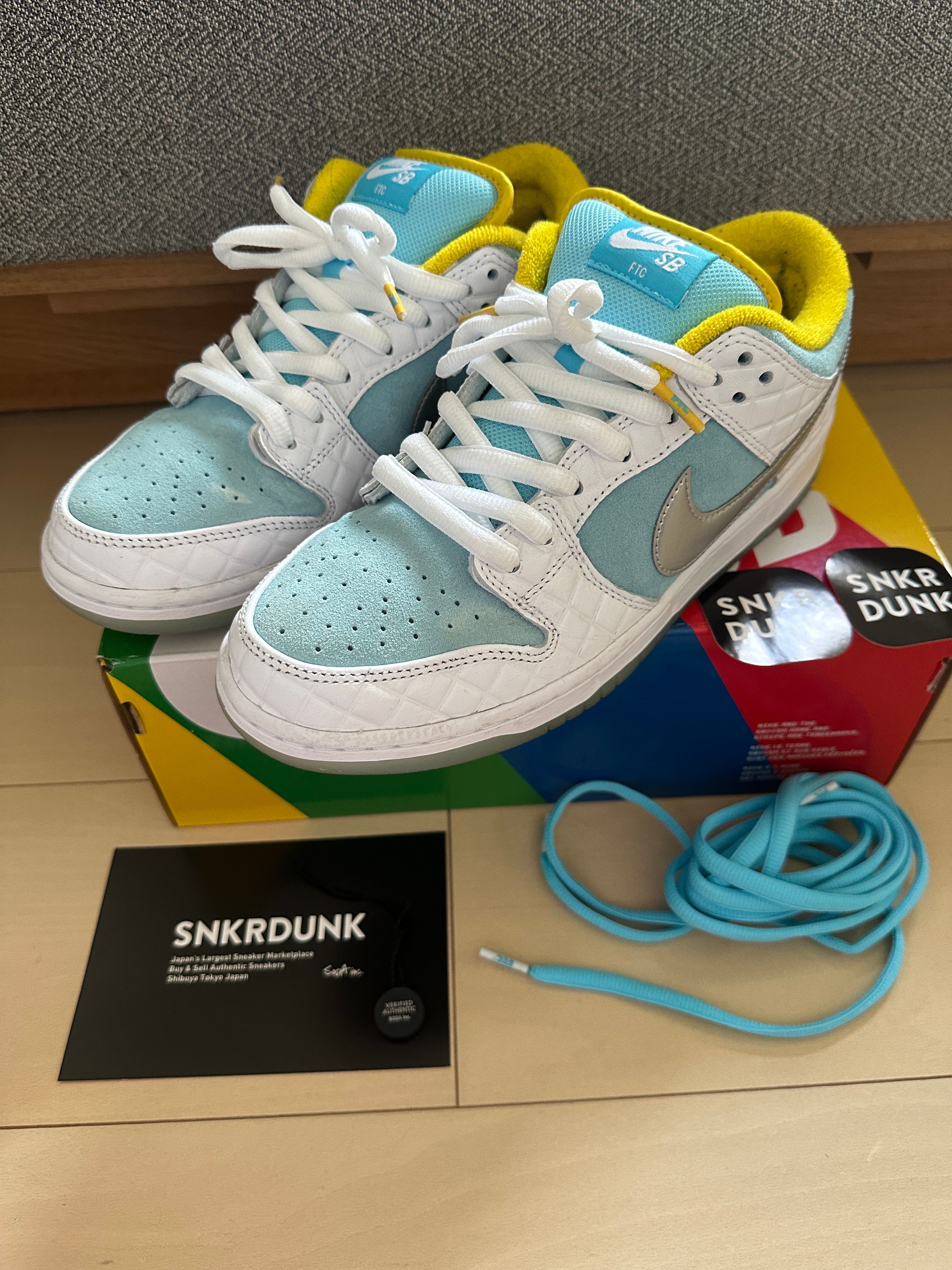 FTC × Nike SB Dunk Low "White/Blue"