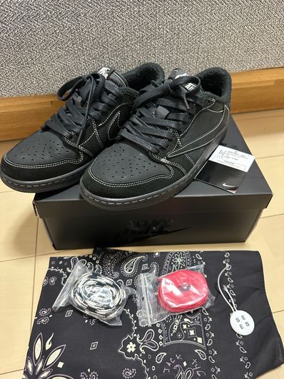 Travis Scott × Nike Air Jordan 1 Low OG SP "Black Phantom"