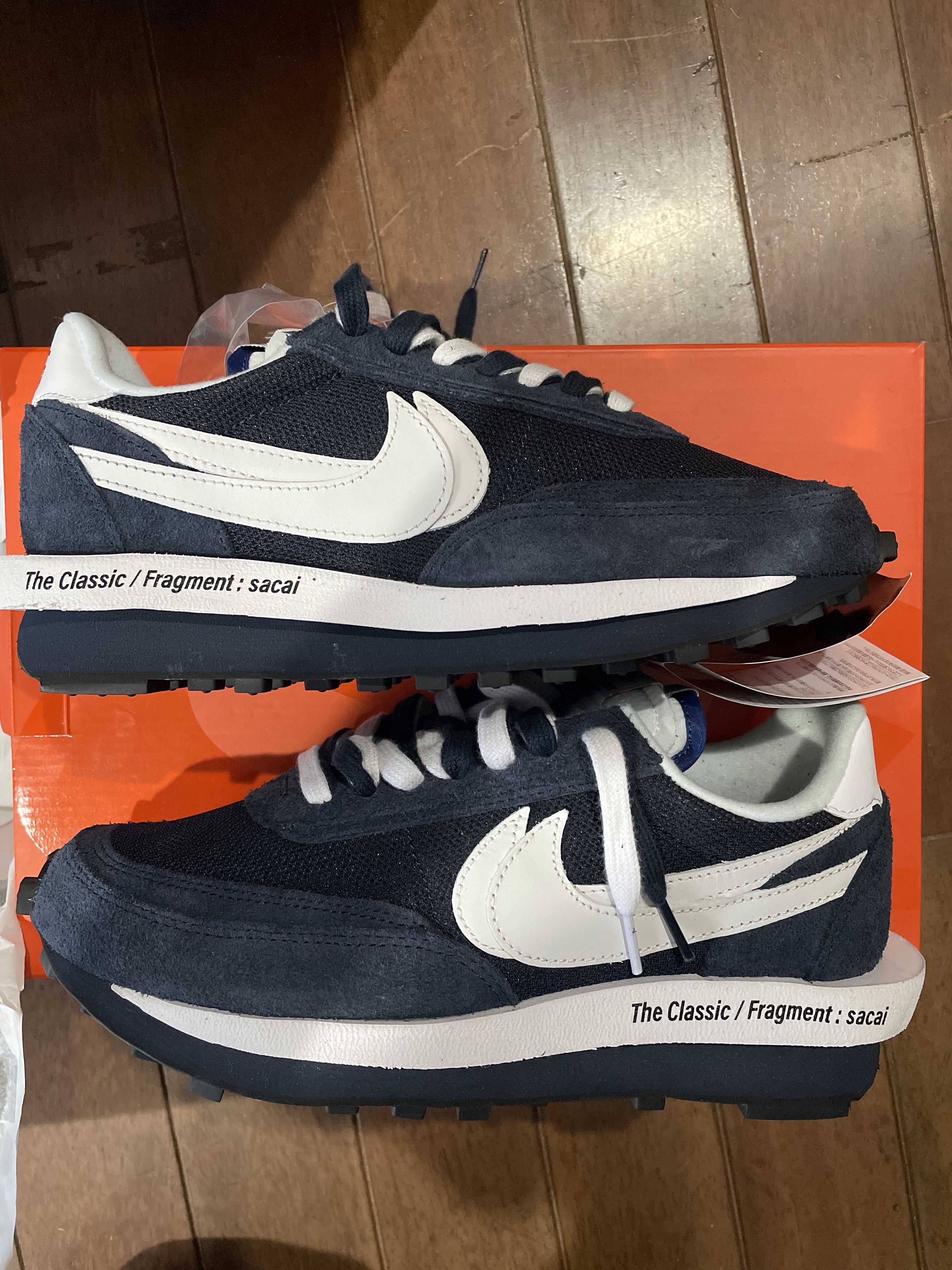 Fragment × sacai × Nike LD Waffle "Blackended Blue"