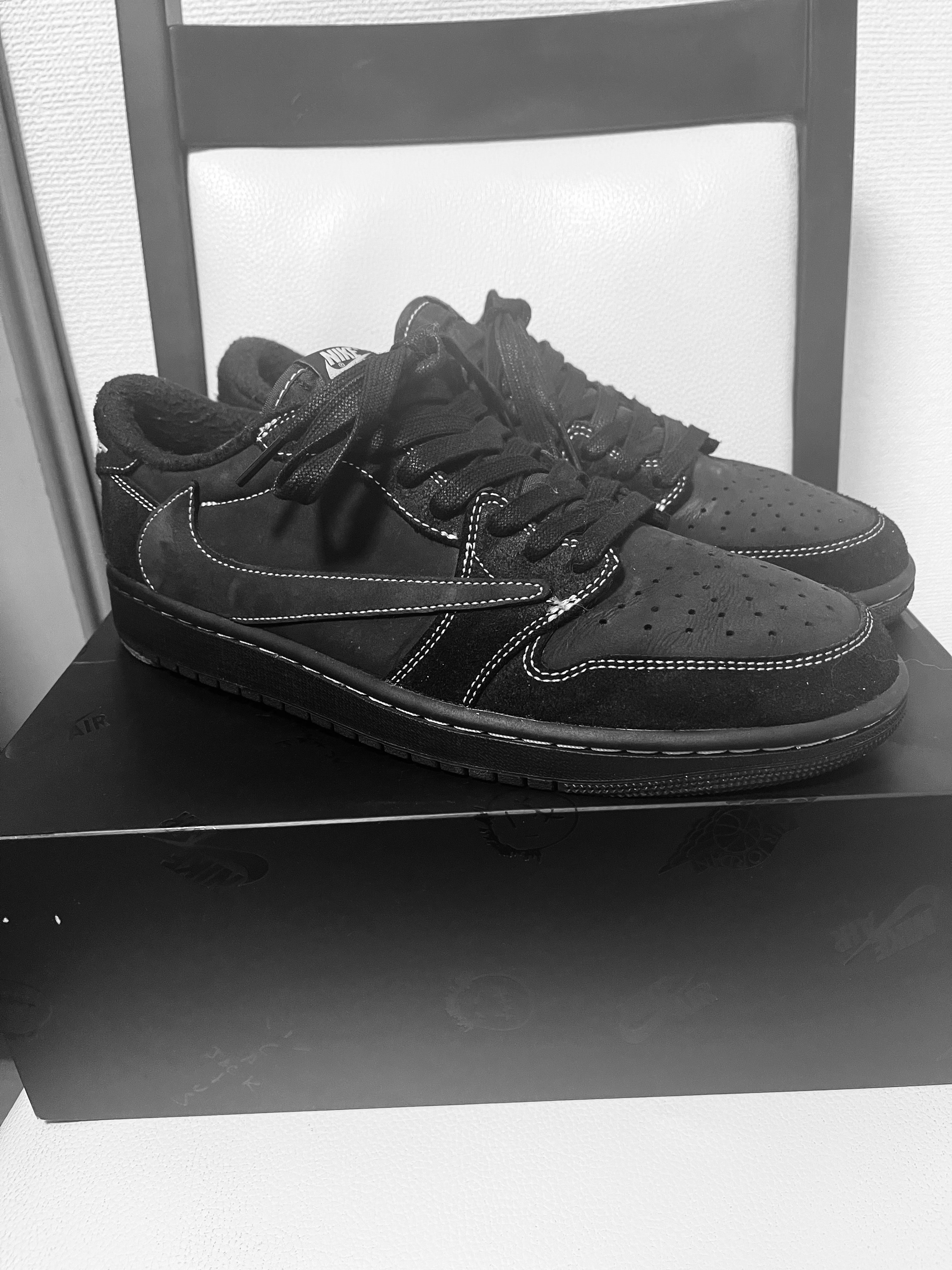 Travis Scott × Nike Air Jordan 1 Low OG SP "Black Phantom"