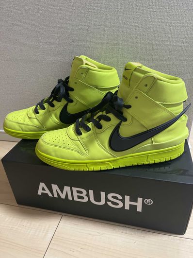 AMBUSH × NIKE DUNK HIGH "FLASH LIME"