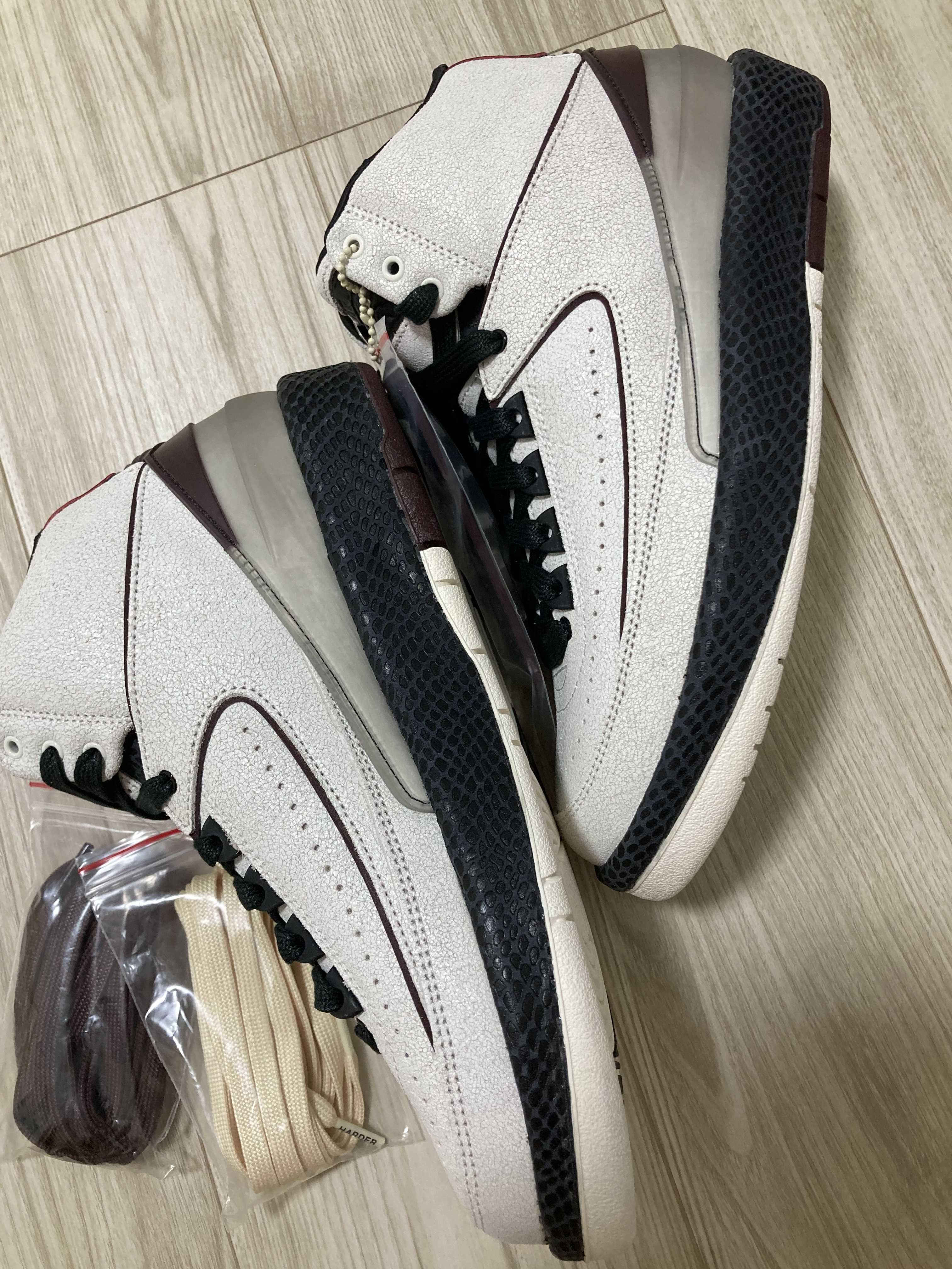 A Ma Maniere × Nike Air Jordan 2 "Airness/Sail and Burgundy"