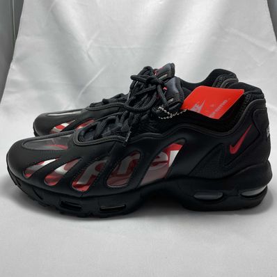 Supreme × Nike Air Max 96 "Black/Speed Red/Clear"