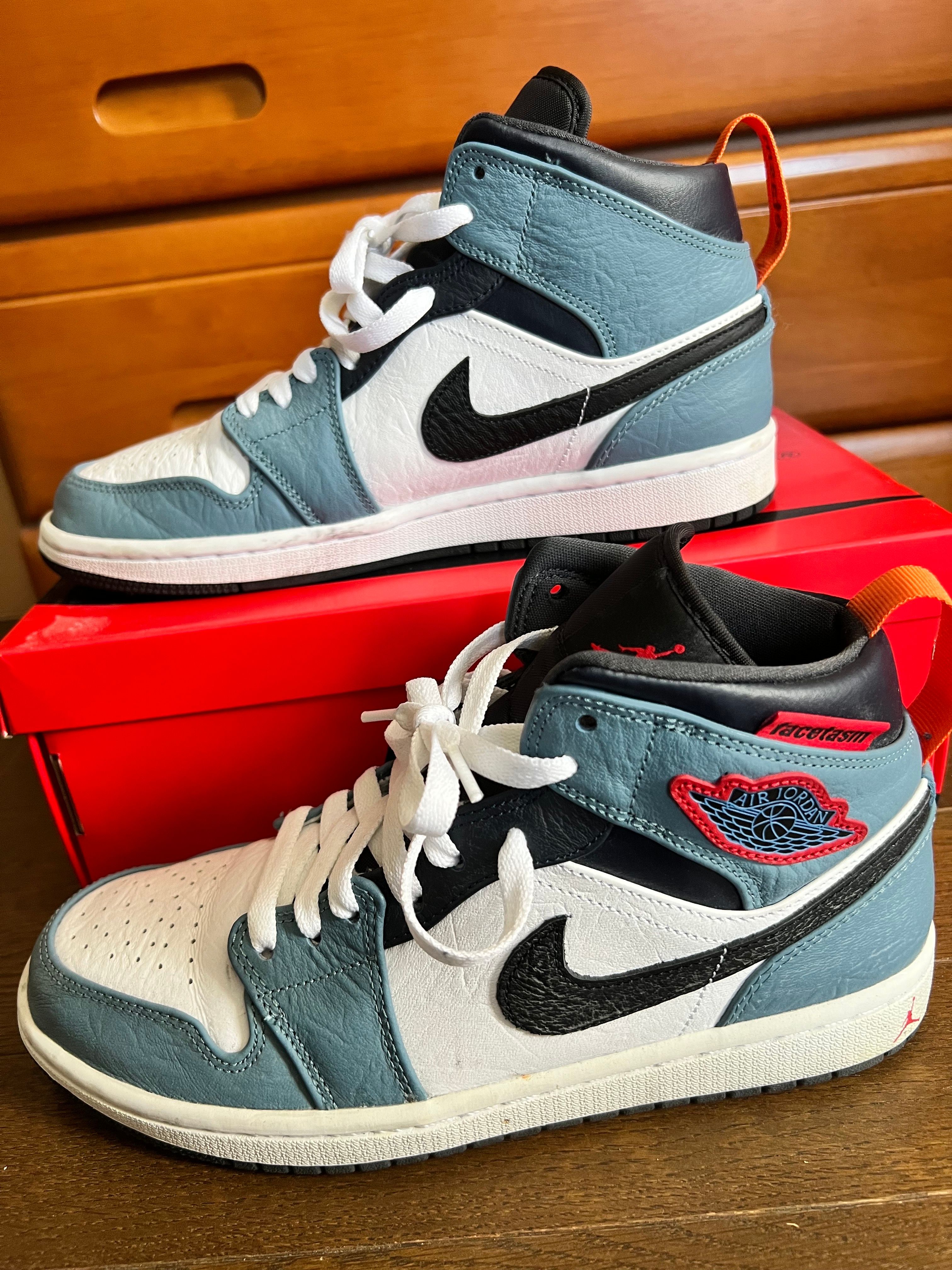 FACETASM × Nike Air Jordan 1 Mid "White/Navy"