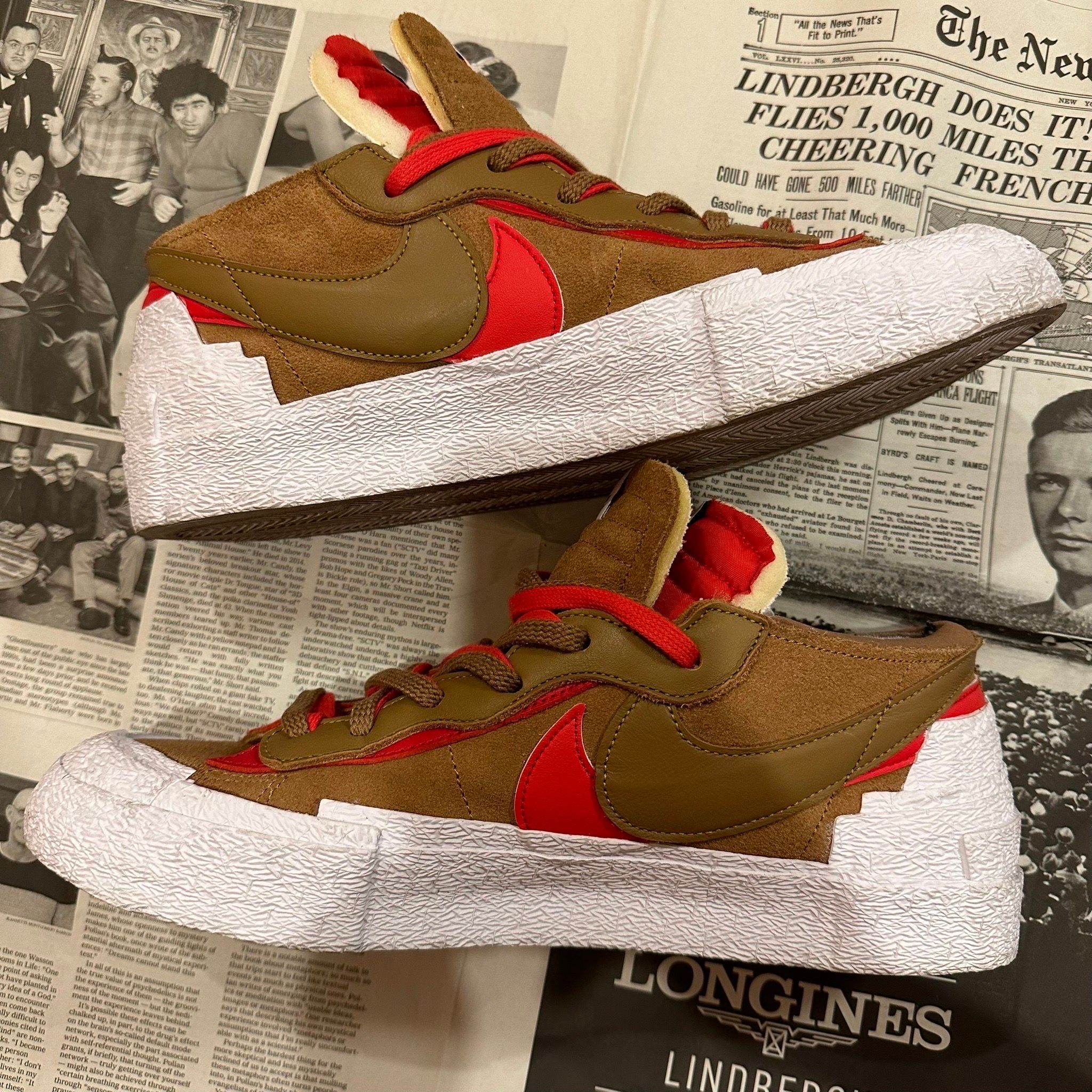 SACAI × NIKE BLAZER LOW "BRITISH TAN"