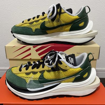 sacai × Nike Vapor Waffle "Tour Yellow/Stadium Green-Sail"