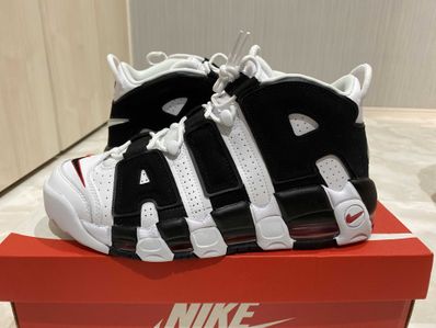 NIKE AIR MORE UPTEMPO "WHITE/BLACK/UNIVERSITY RED"(2020)