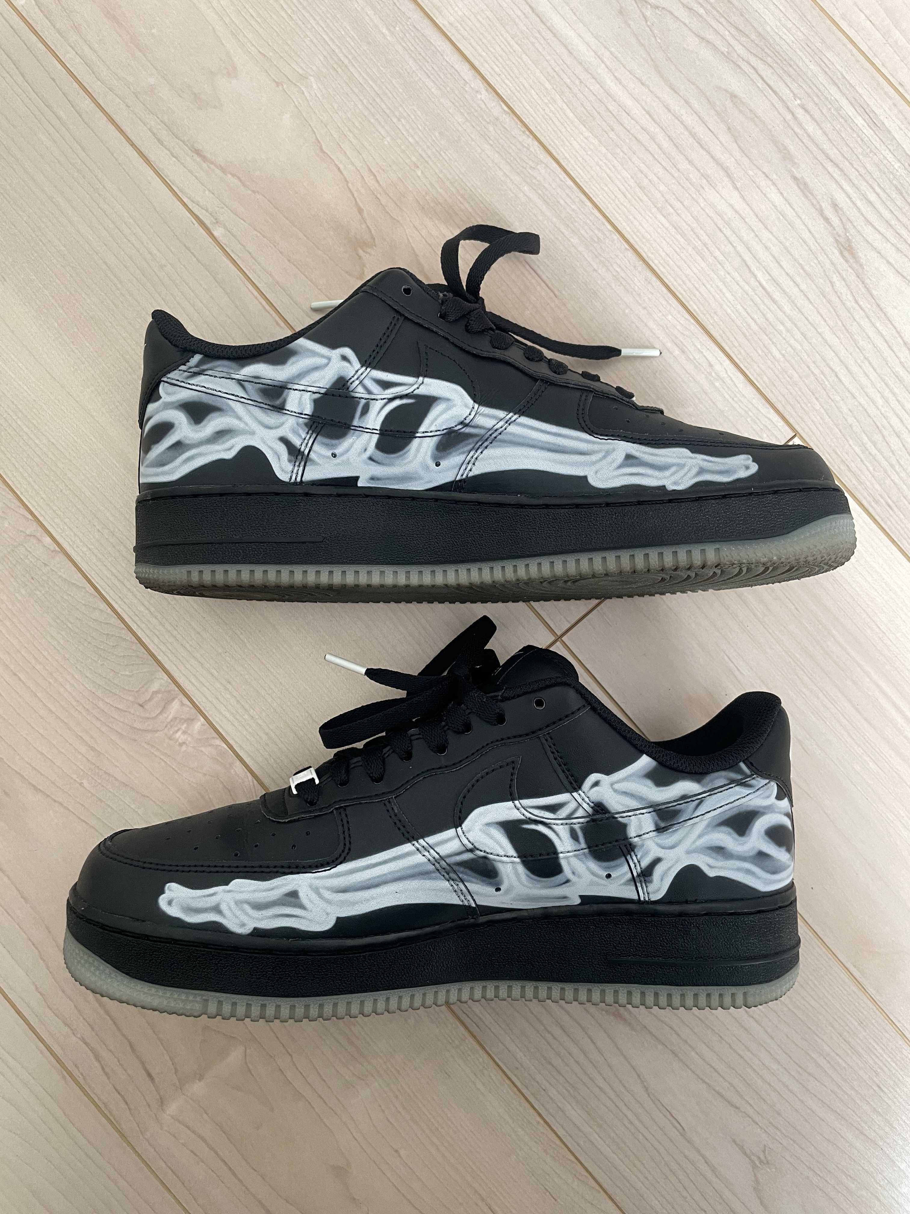 Nike Air Force 1 Low "Black Skeleton"
