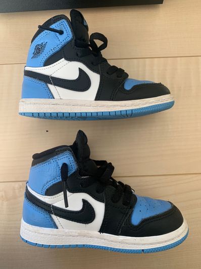 Nike TD Air Jordan 1 Retro High OG "University Blue/UNC Toe"