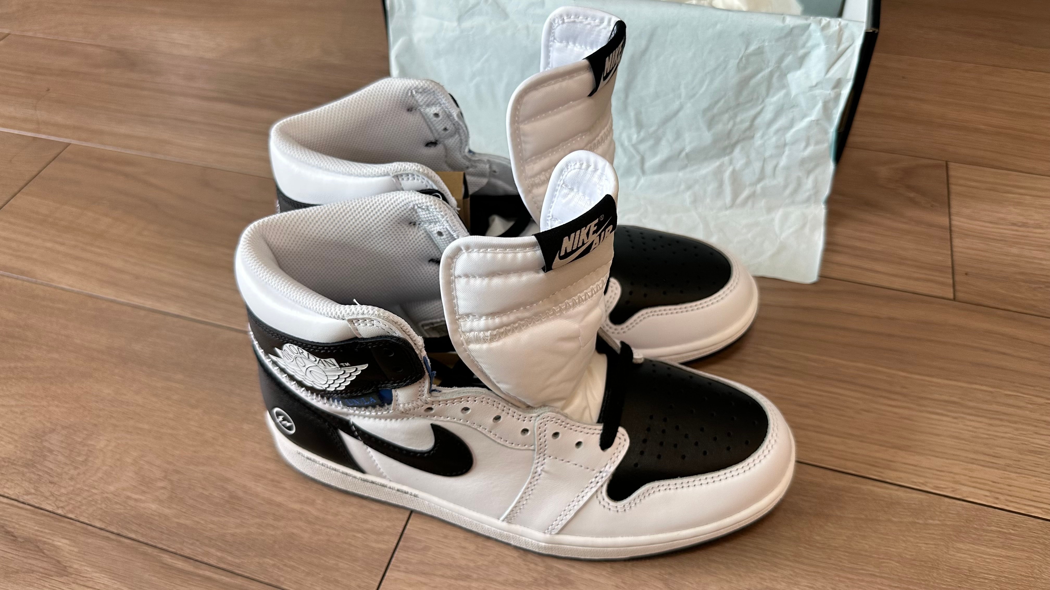 fragment design × UNION × Nike Air Jordan 1 Retro High OG "Black/White"