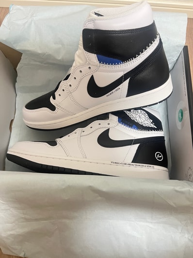 fragment design × UNION × Nike Air Jordan 1 Retro High OG "Black/White"