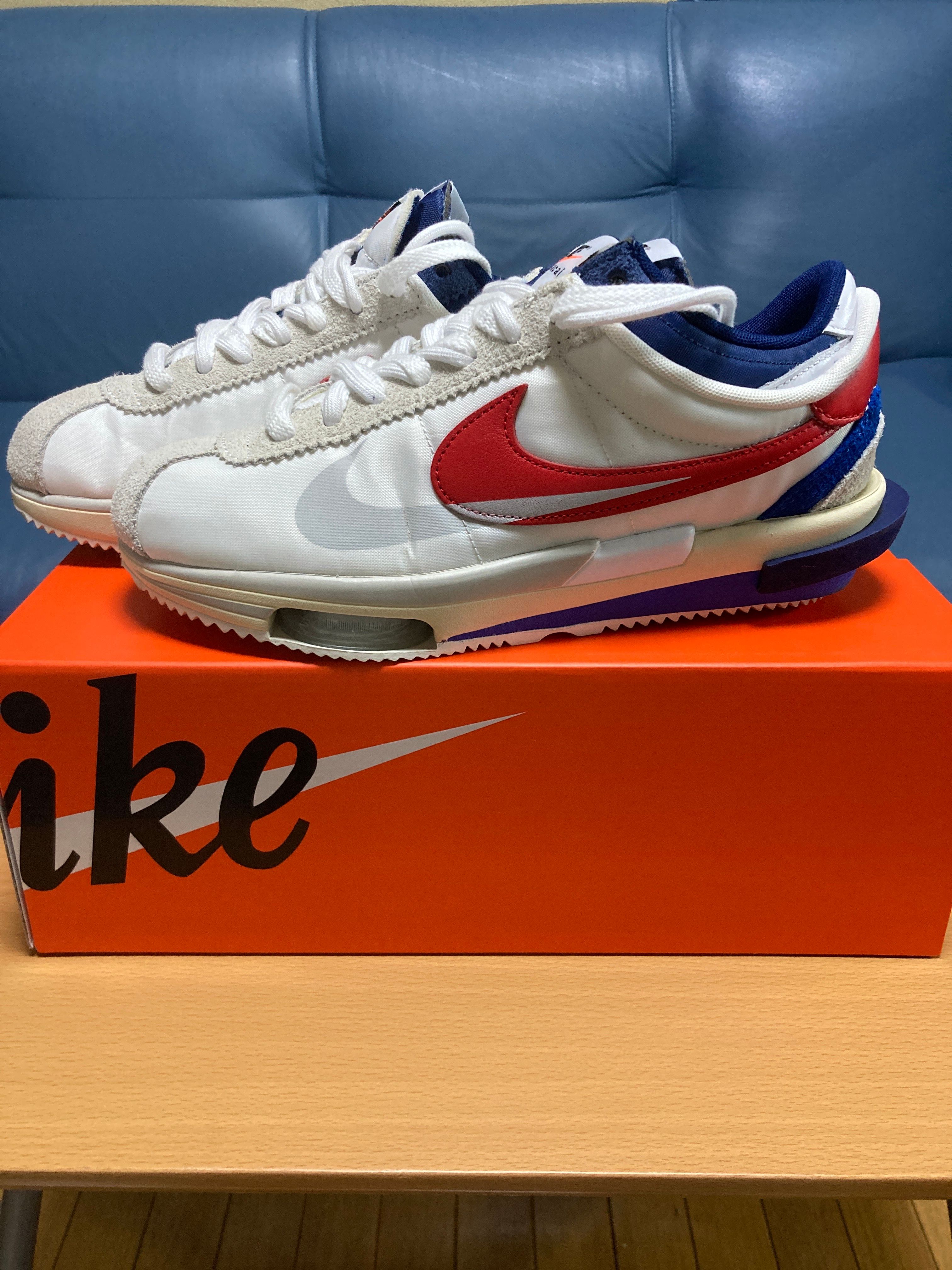 sacai × Nike Zoom Cortez "White and University Red"