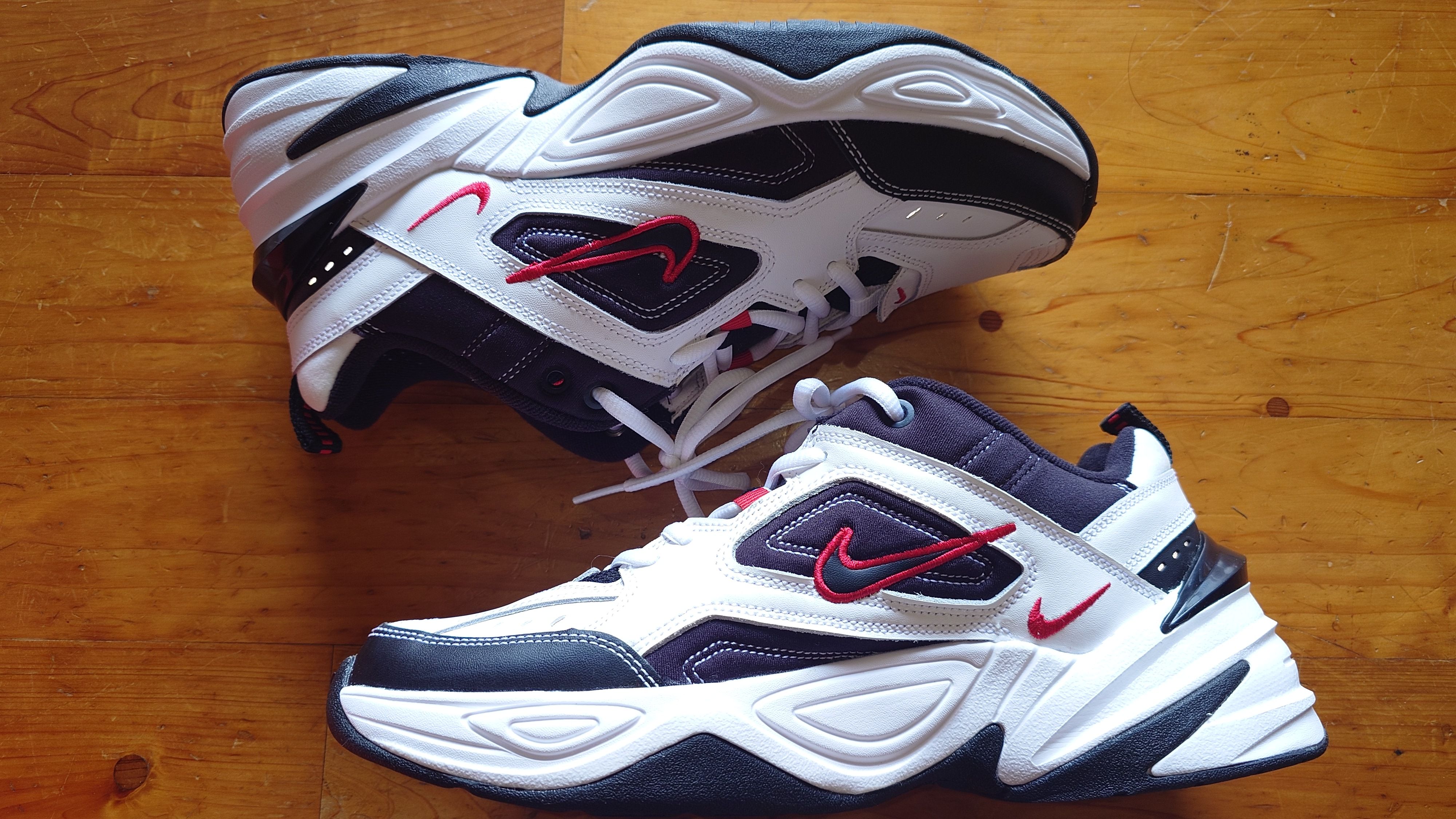 Nike M2K Tekno "White/Black-University Red"