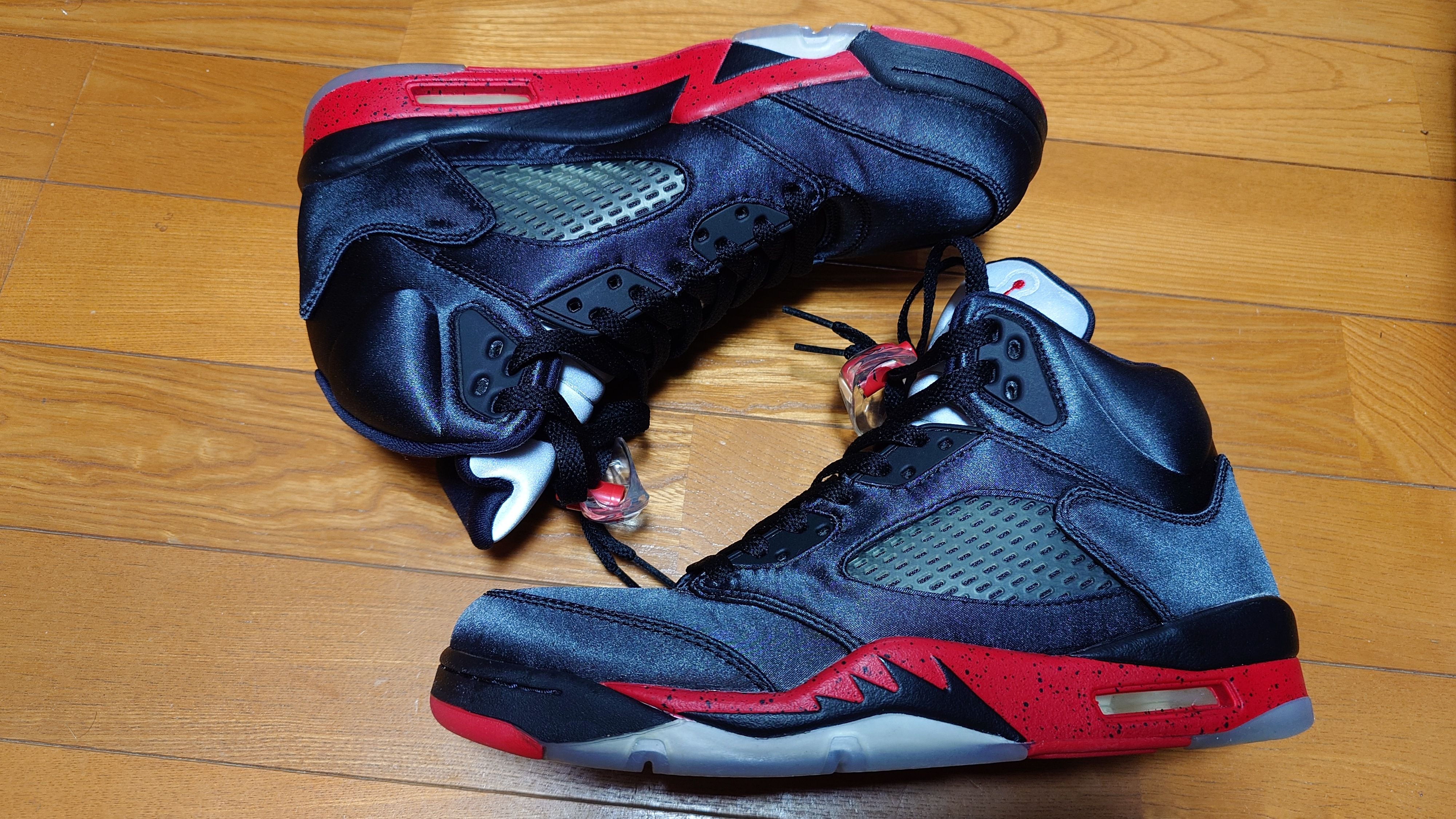 Air Jordan 5 Satin "Bred"