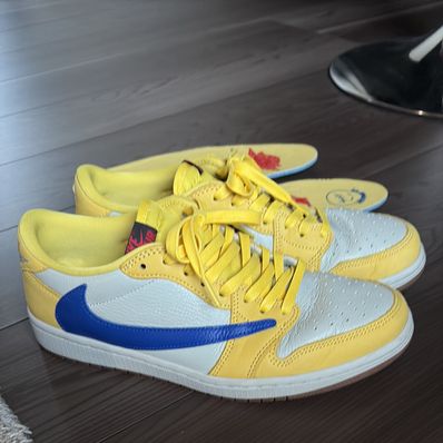 Travis Scott × Nike Women's Air Jordan 1 Retro Low OG "Canary"