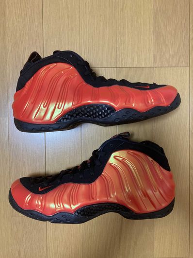 Habanero red foamposite on feet sales