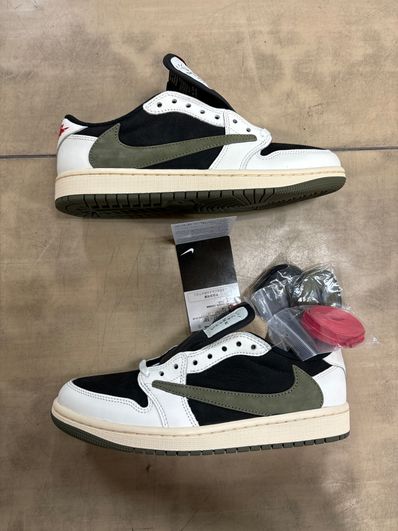 Travis Scott × Nike Women's Air Jordan 1 Low OG "Medium Olive"