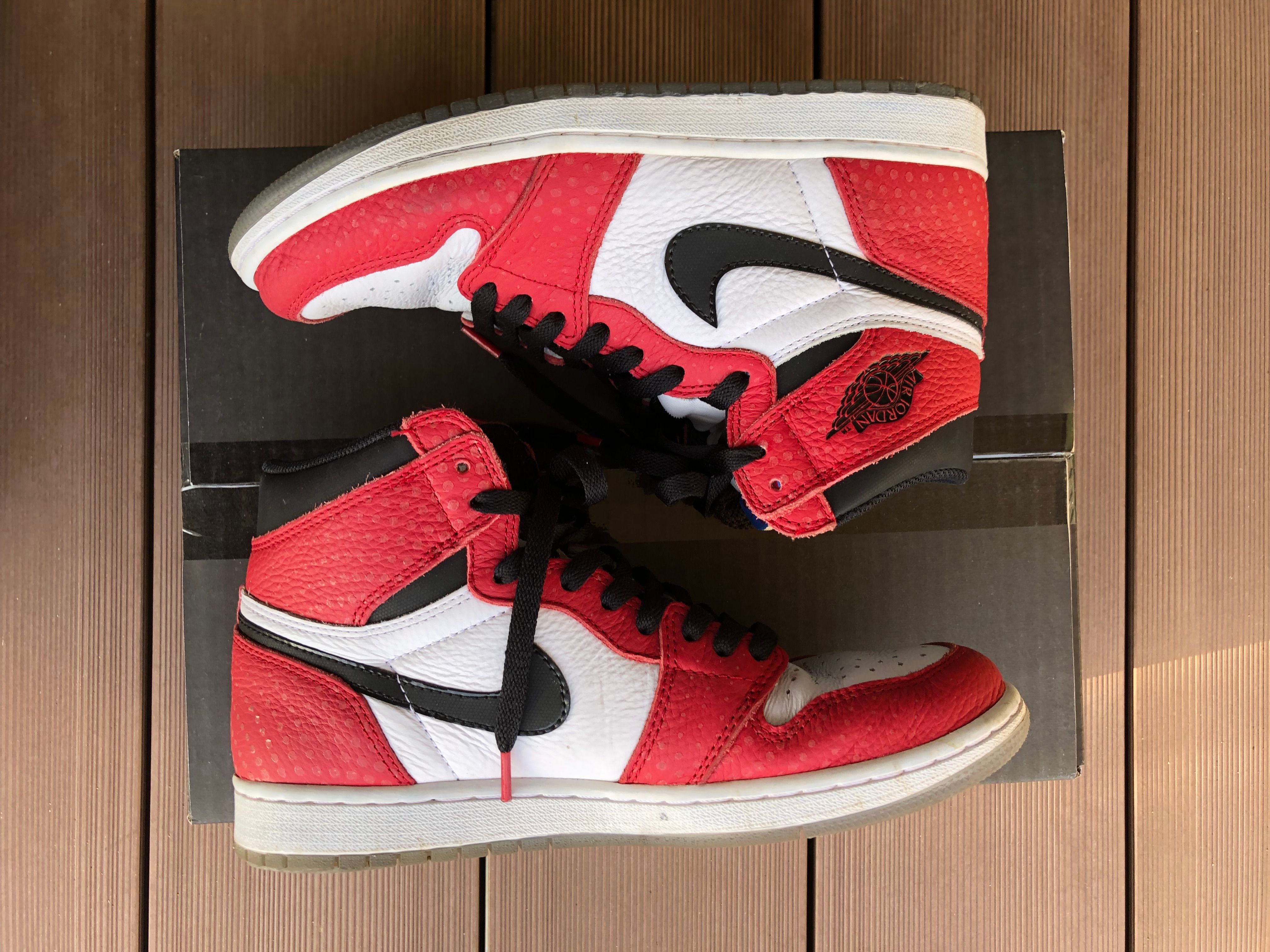 Spiderman × Nike Air Jordan 1 Origin Story "Gym Red/White/Photo Blue/Black"