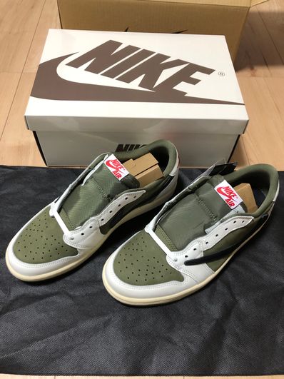 Travis Scott × Nike Air Jordan 1 Low OG SP "Reverse Olive"