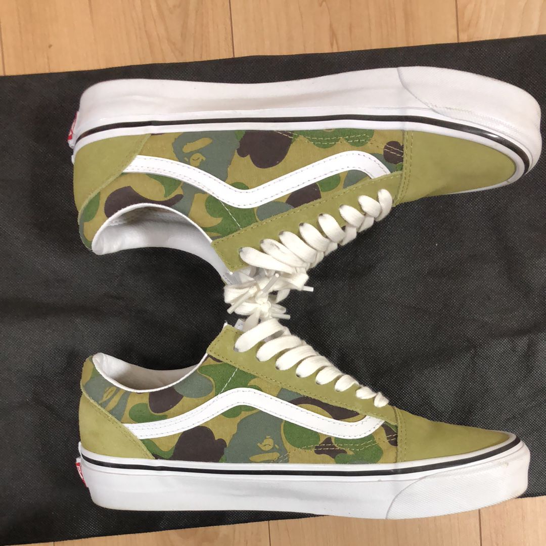 A BATHING APE®︎ × Vans ABC Camo Old Skool "Green"