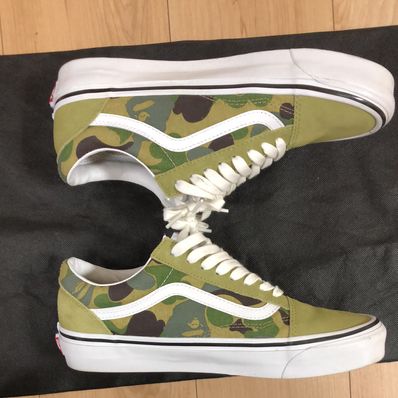 A BATHING APE®︎ × Vans ABC Camo Old Skool "Green"