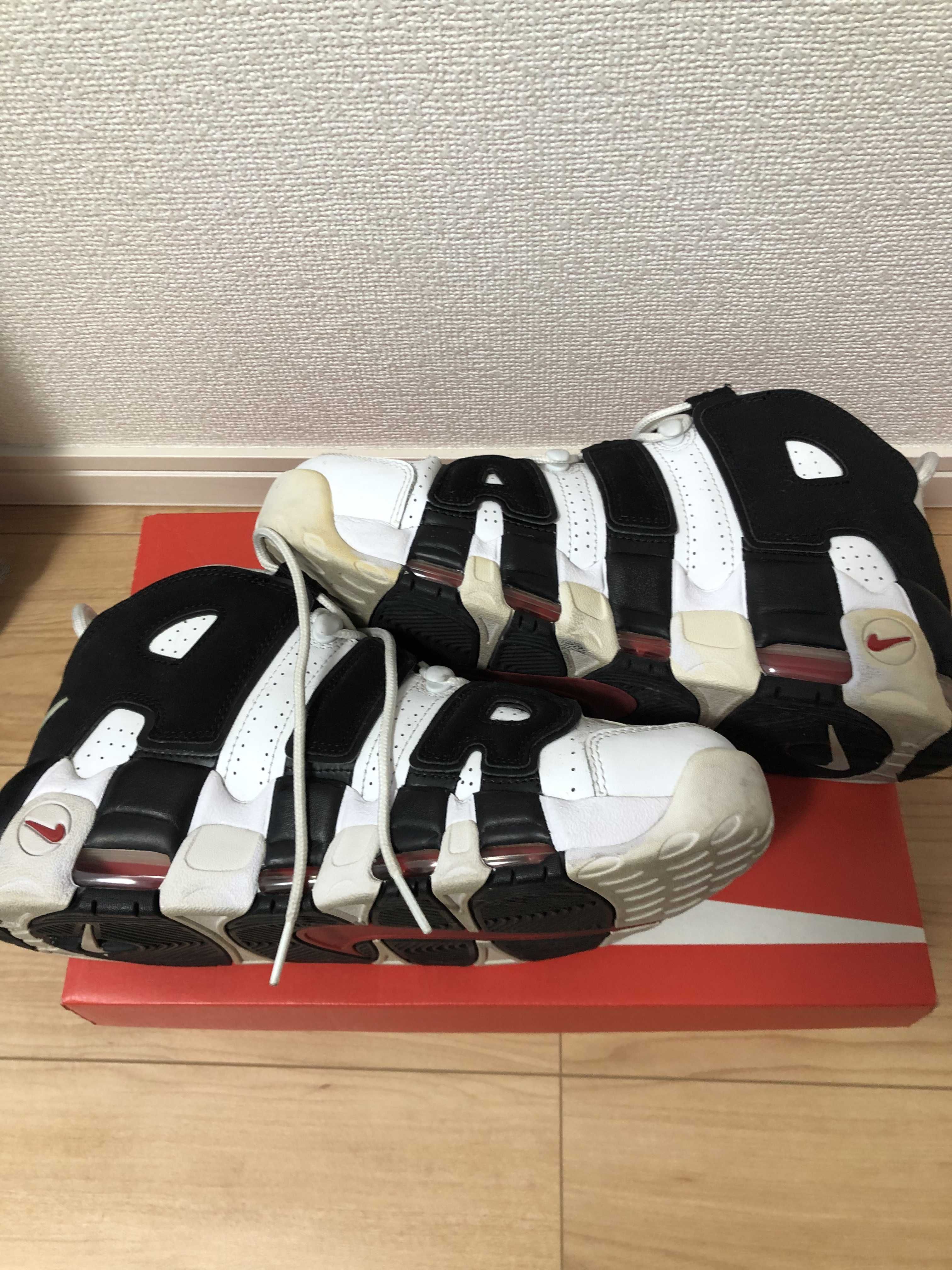 Nike Air More up Tempo "White/Black/University Red"(~2018)