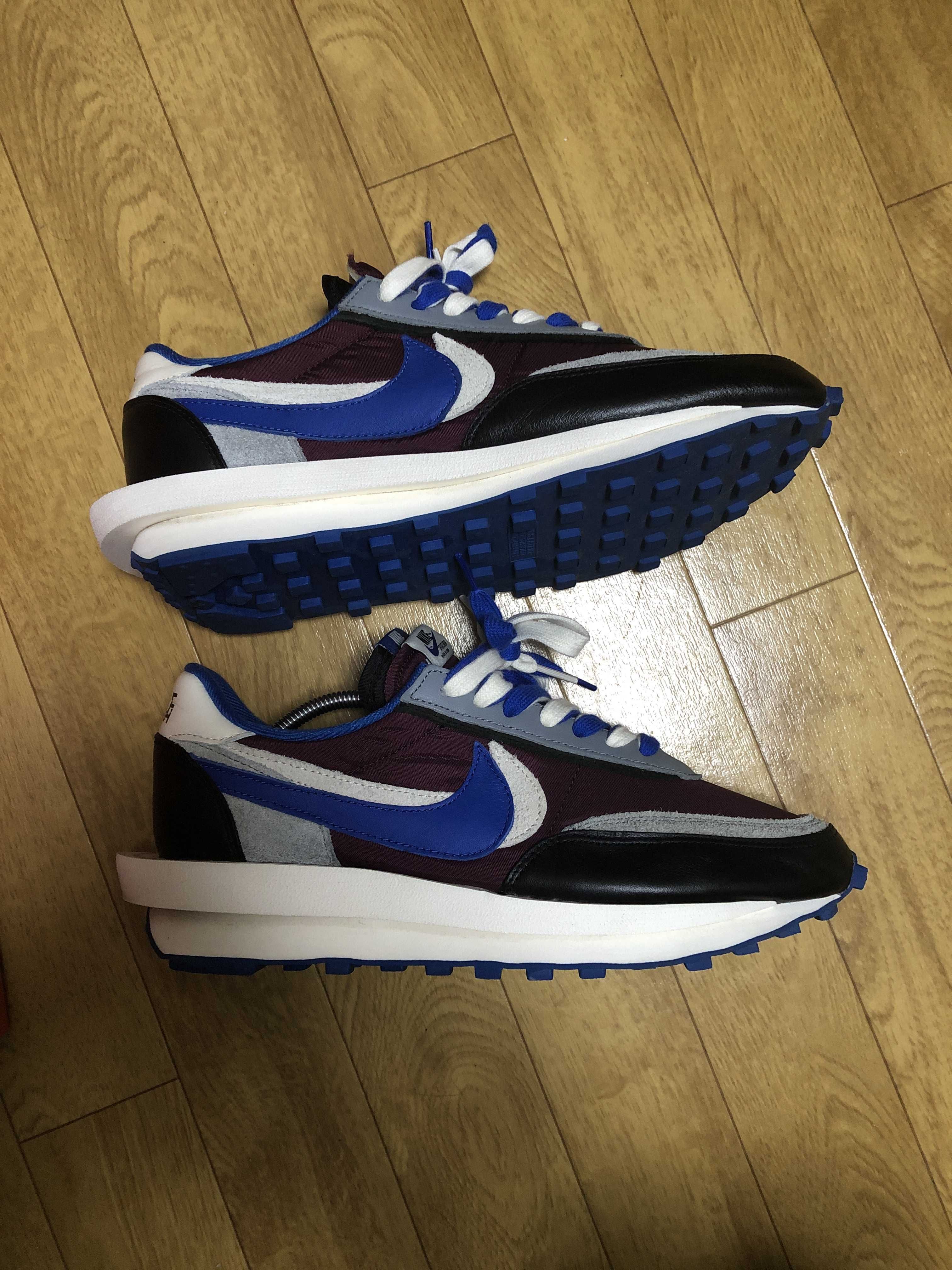 UNDERCOVER × sacai × Nike LD Waffle "Night Maroon/Pale Ivory-Ground Grey-Team Royal"