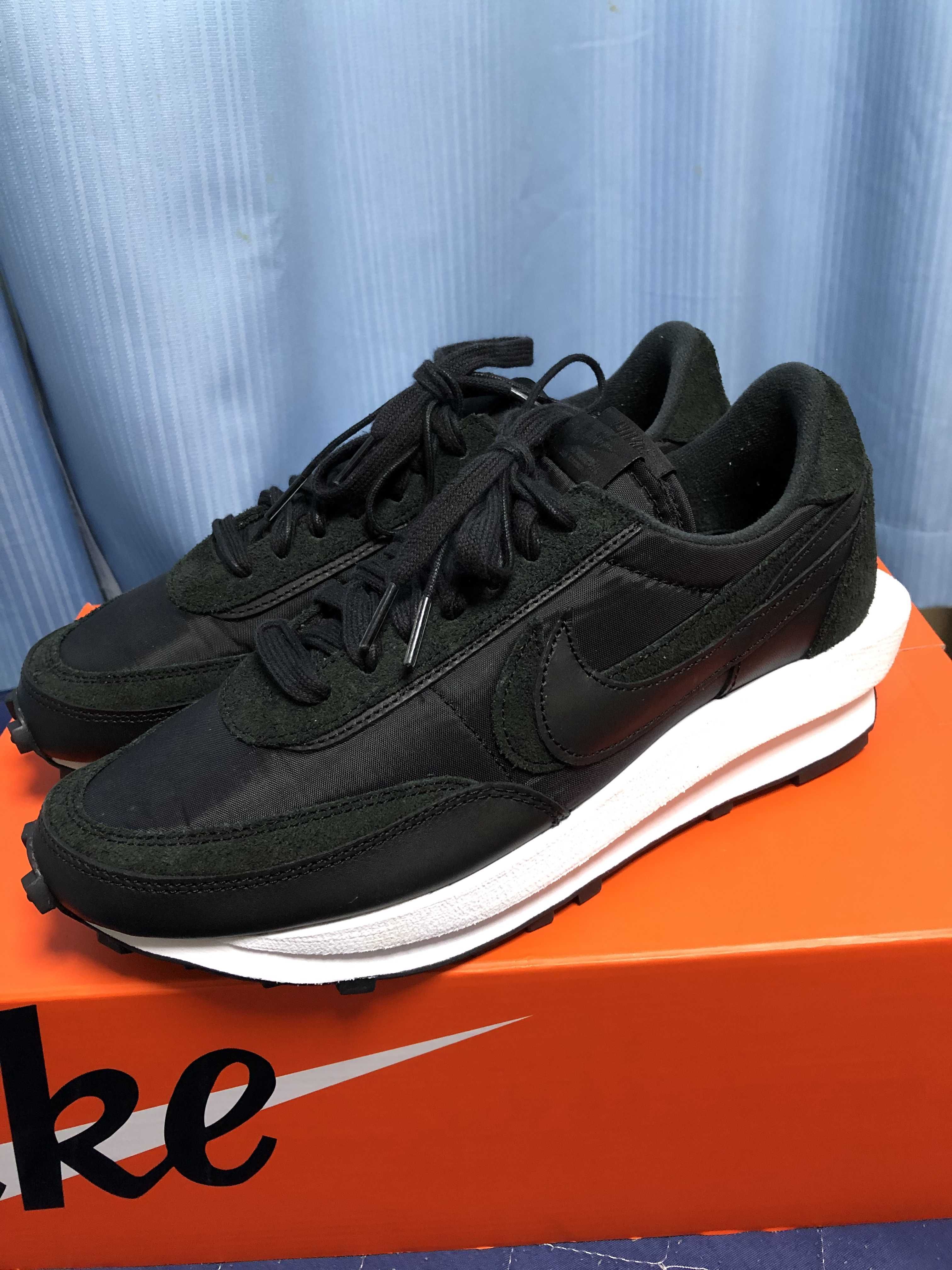 sacai × Nike LDV Waffle "Triple Black"
