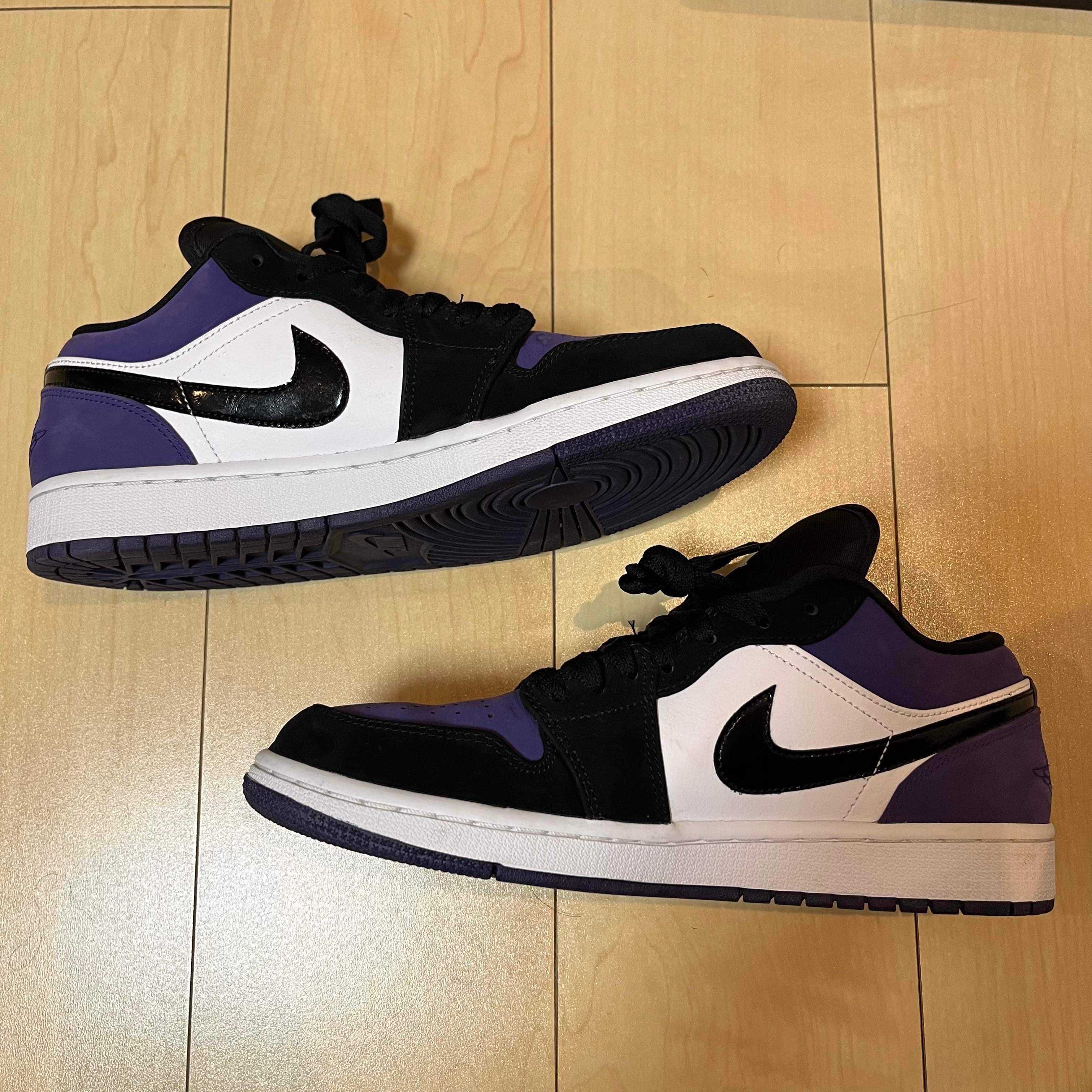 Nike Air Jordan 1 Retro Low "White/Black/Court Purple"