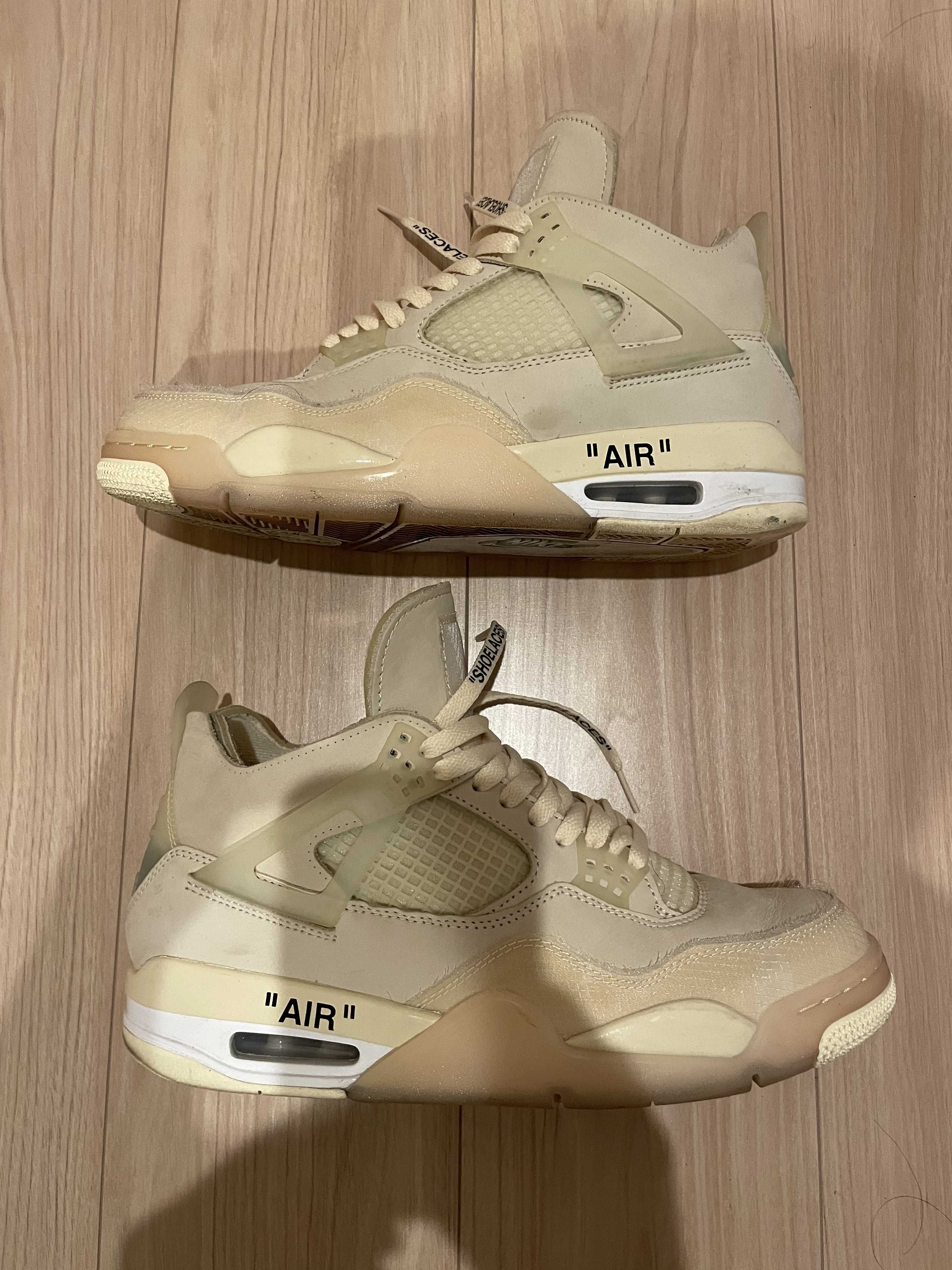 Off-White × Nike Women's Air Jordan 4 SP "Sail"