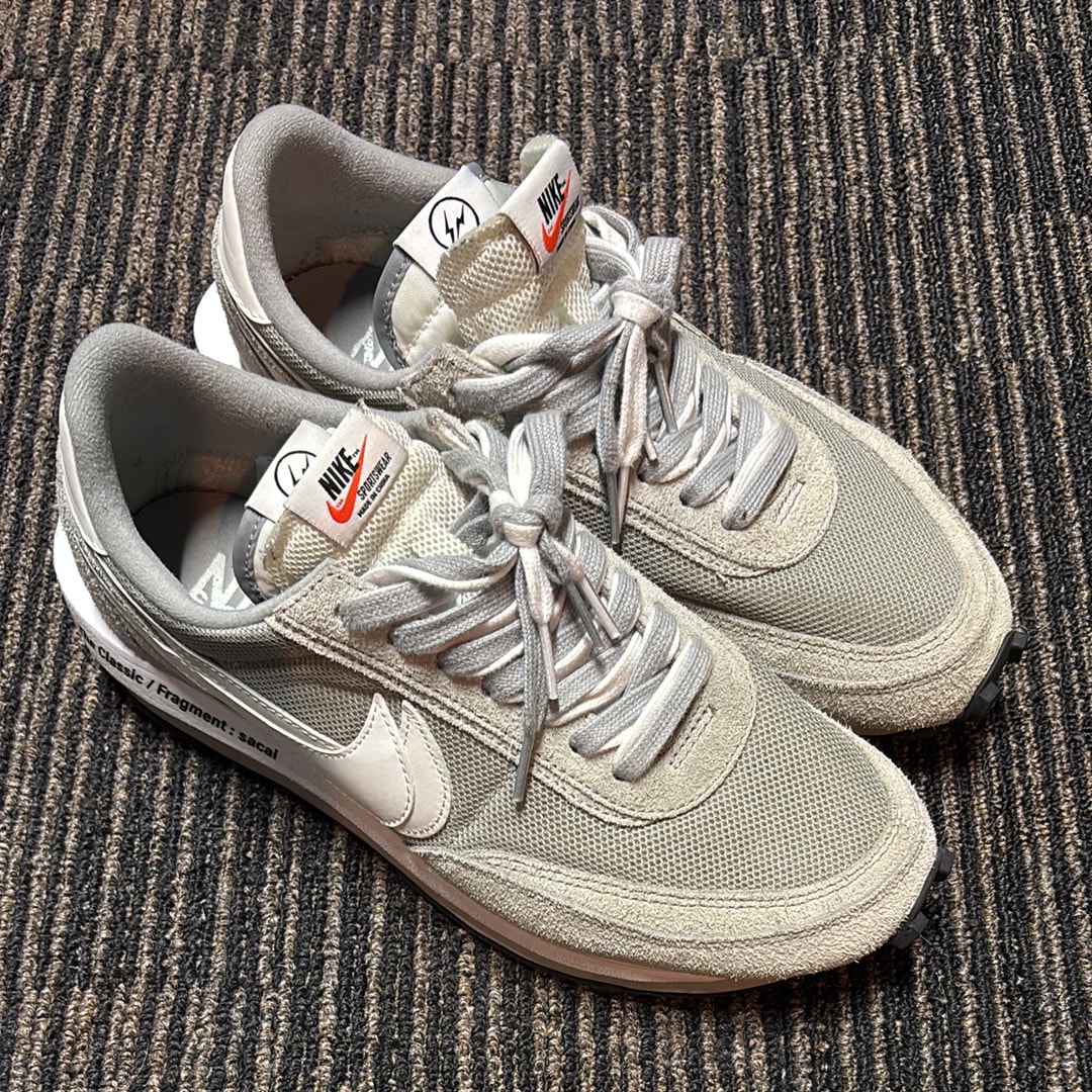 fragment design × sacai × Nike LD Waffle "Light Smoke Grey"