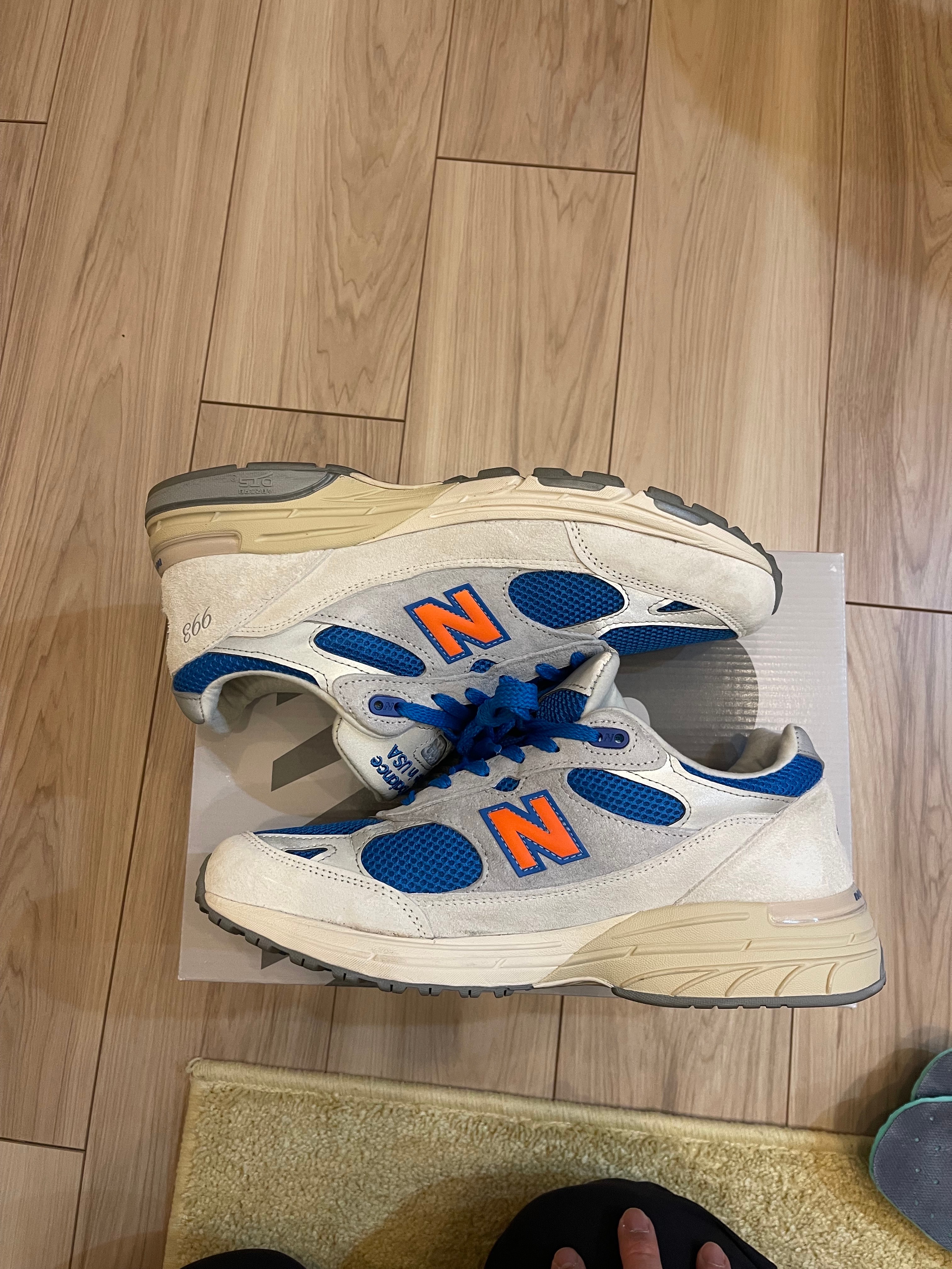 キス × ニューバランス 993 マディソンスクエアガーデン "エンシェントスクロール/グレーマター"