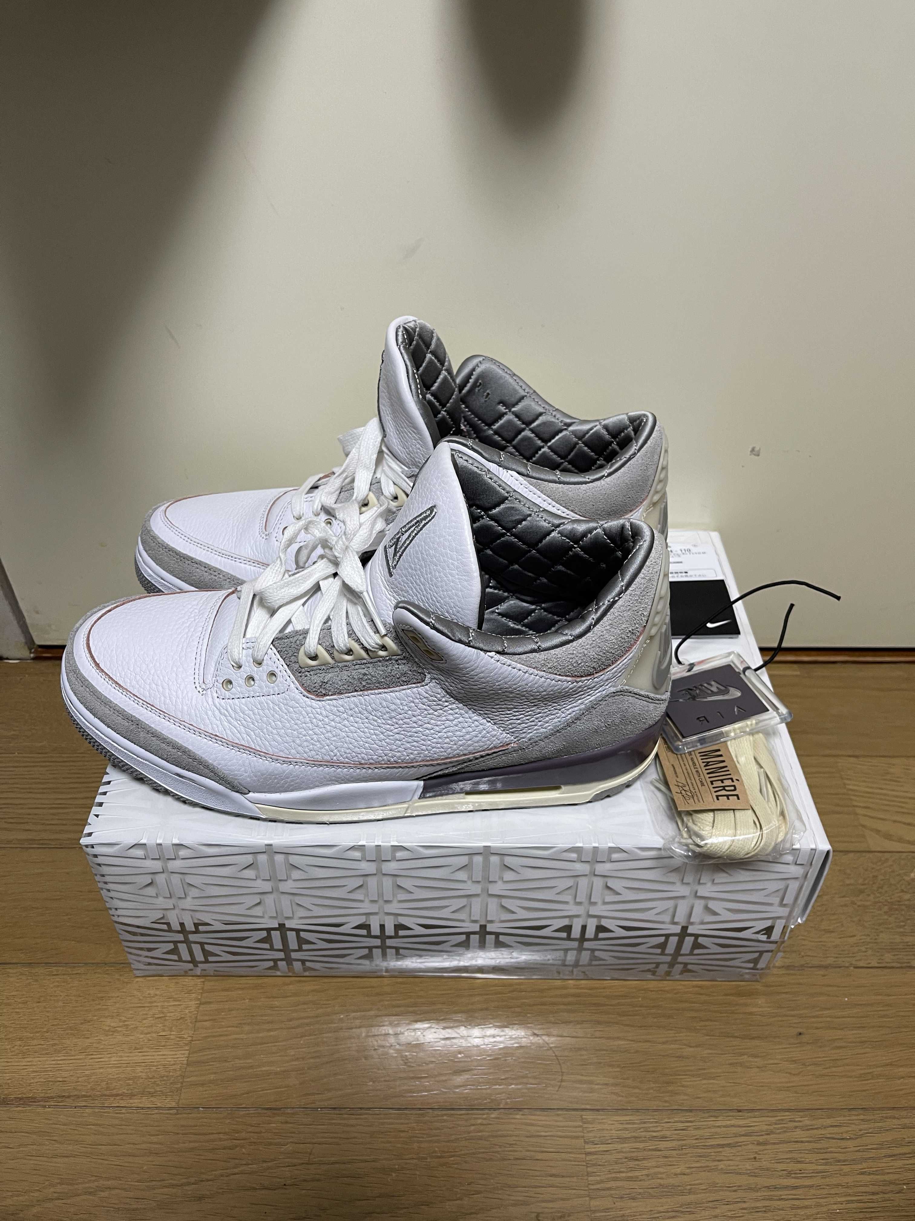 A Ma Maniere × Nike Women's Air Jordan 3 Retro SP "White/Medium Grey Violet Ore"
