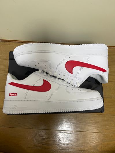 Supreme × Nike Air Force 1 Low China Exclusive "White/Speed Red"
