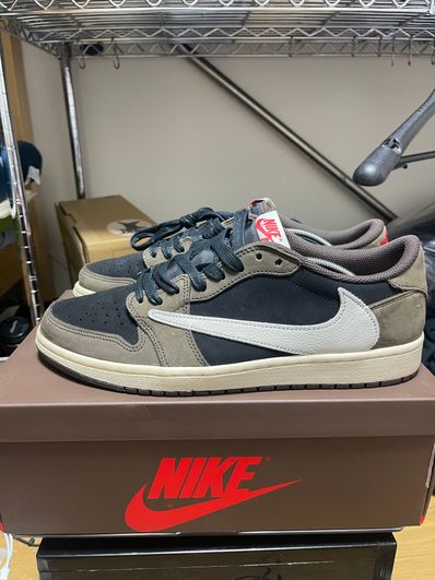 Travis Scott × Nike Air Jordan 1 Low OG SP-T "Black/Dark Mocha"
