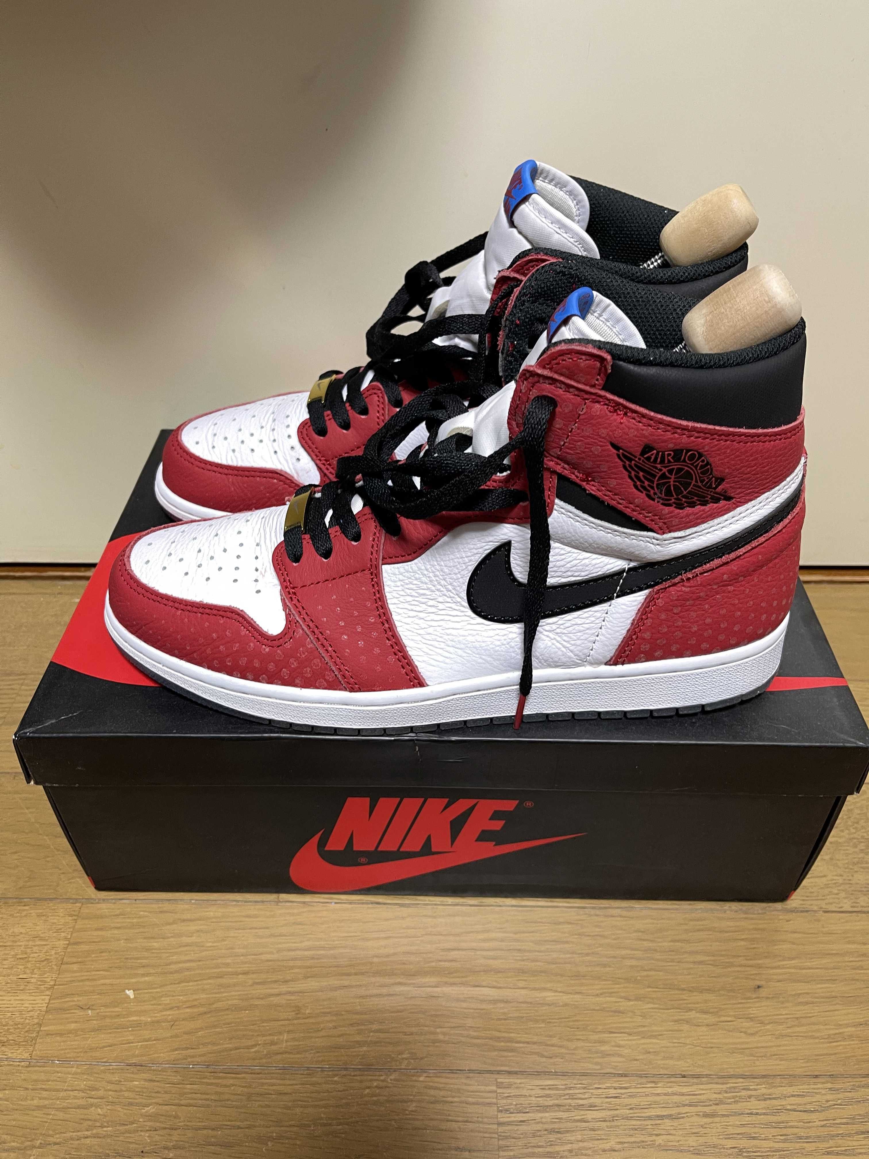 Spiderman × Nike Air Jordan 1 Origin Story "Gym Red/White/Photo Blue/Black"