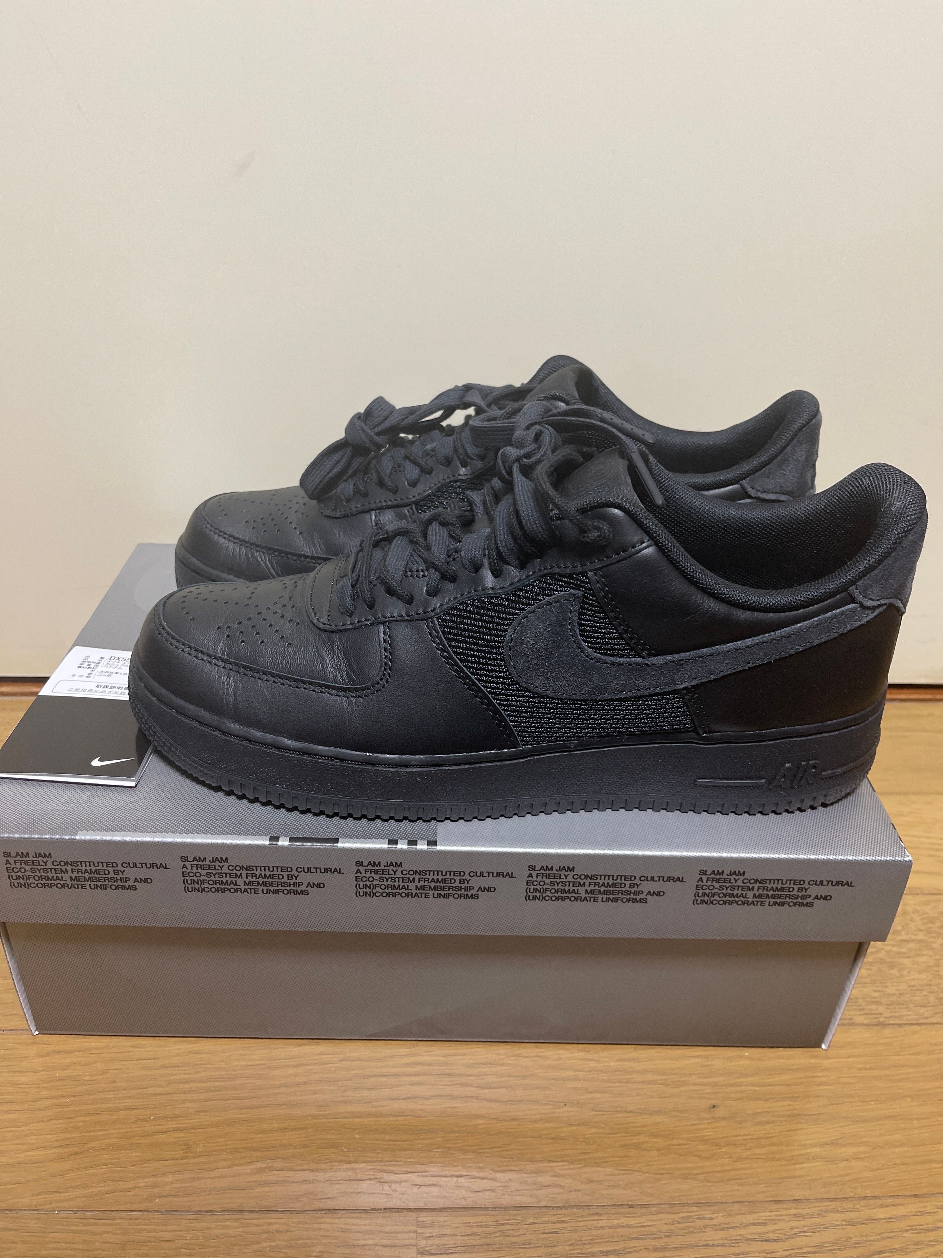 Slam Jam × Nike Air Force 1 Low "Black and Off Noir"