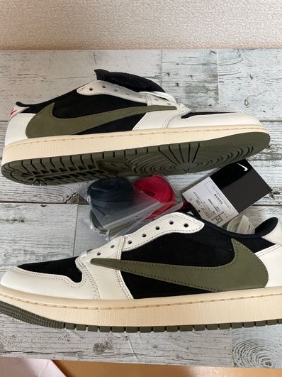 Travis Scott × Nike Women's Air Jordan 1 Low OG "Medium Olive"