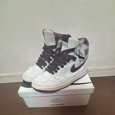 A Ma Maniere × Nike Air Jordan 1 Retro High OG "Sail and Burgundy"