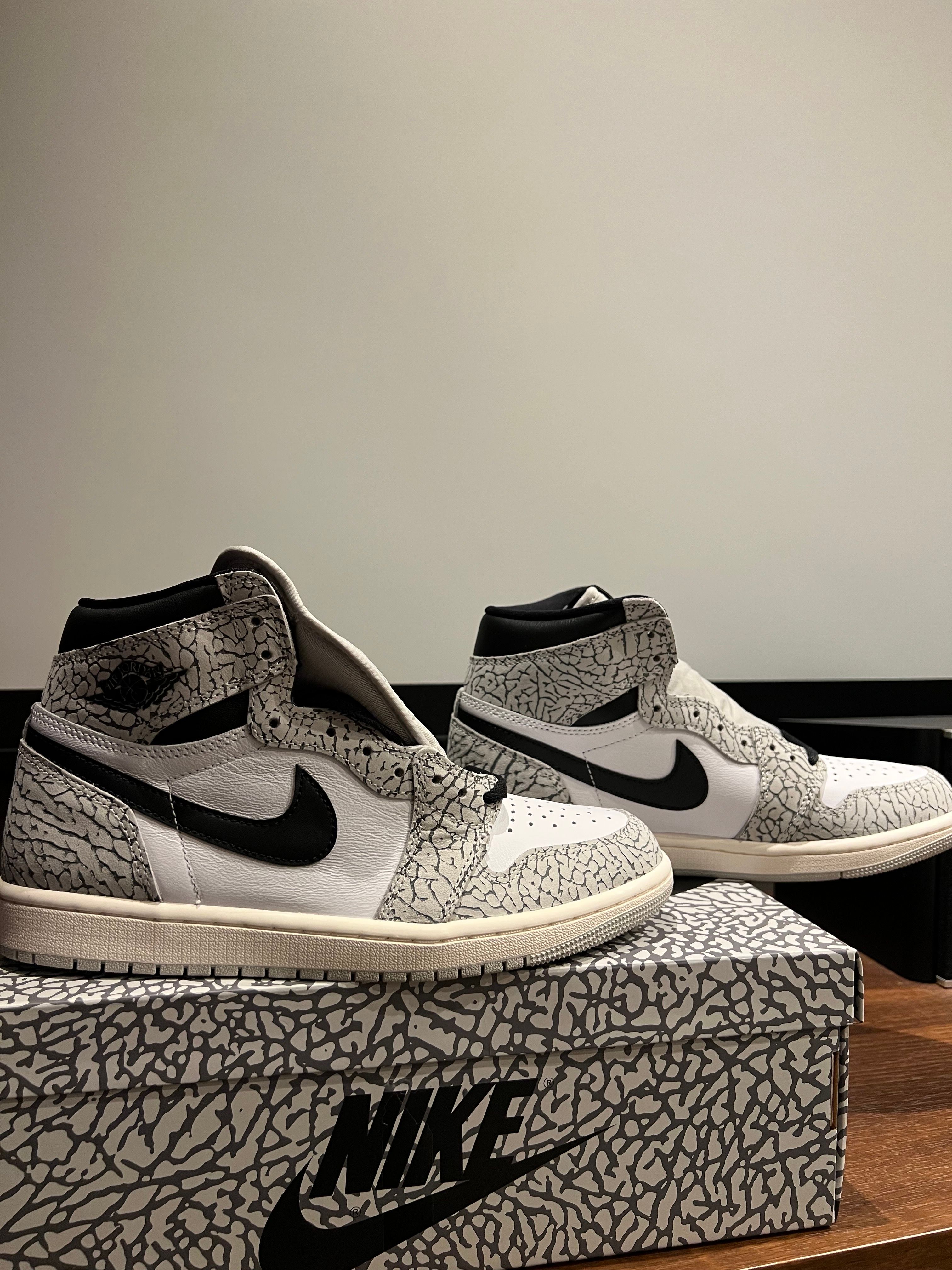Nike Air Jordan 1 High OG "White Cement/Safari"