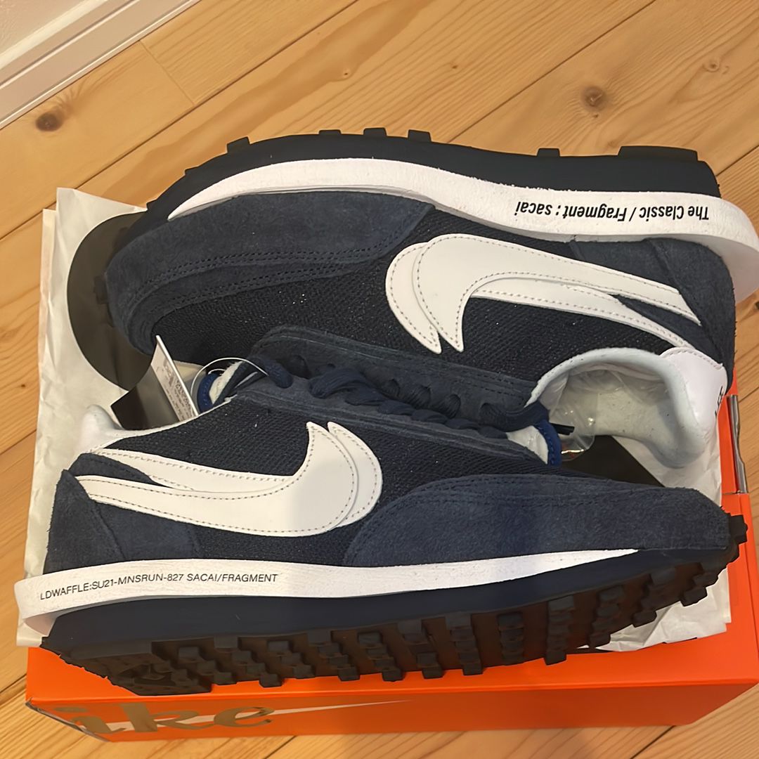 Fragment × sacai × Nike LD Waffle "Blackended Blue"