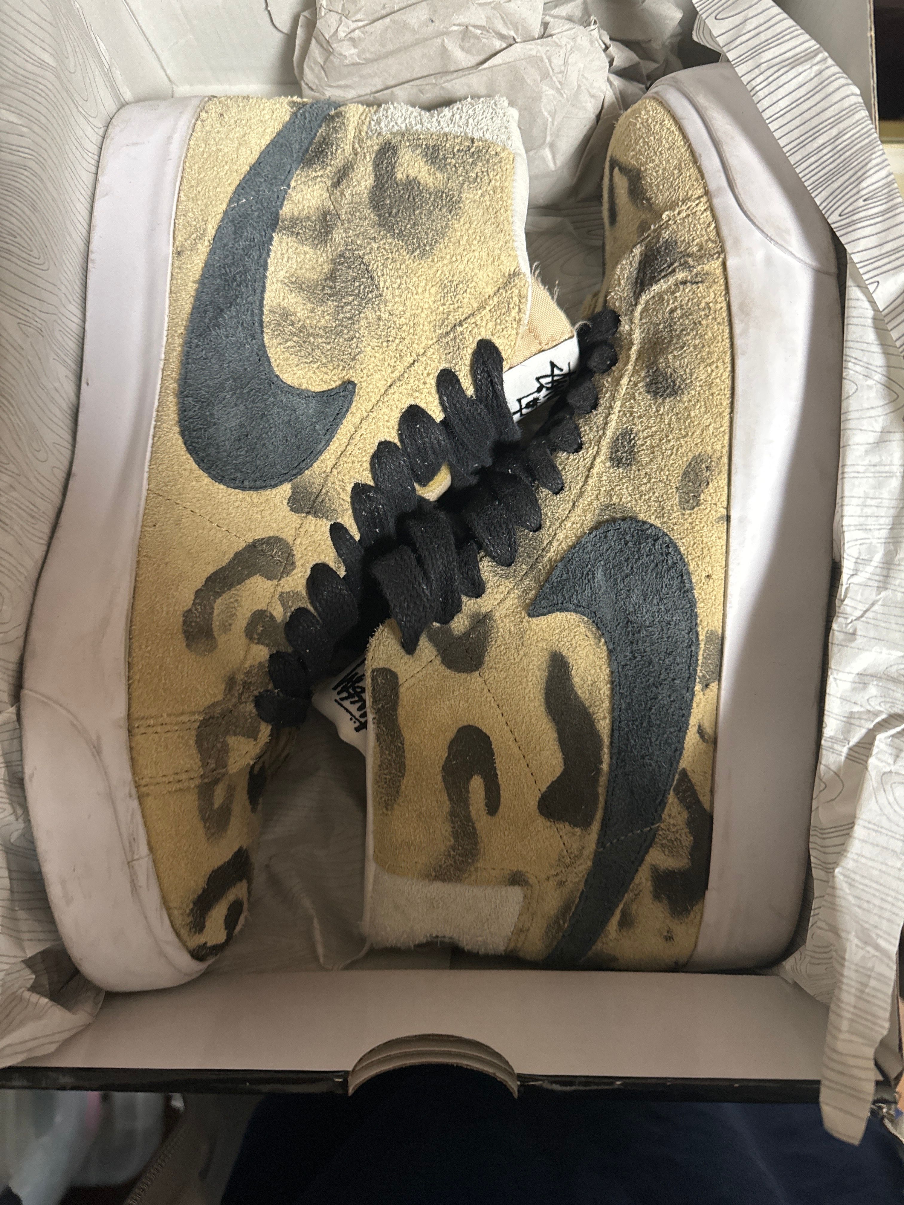 Stussy × Nike SB Blazer Mid "Gold/Black"