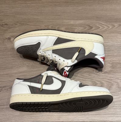 Travis Scott × Nike Air Jordan 1 Low OG SP "Reverse Mocha/Sail and Ridgerock"