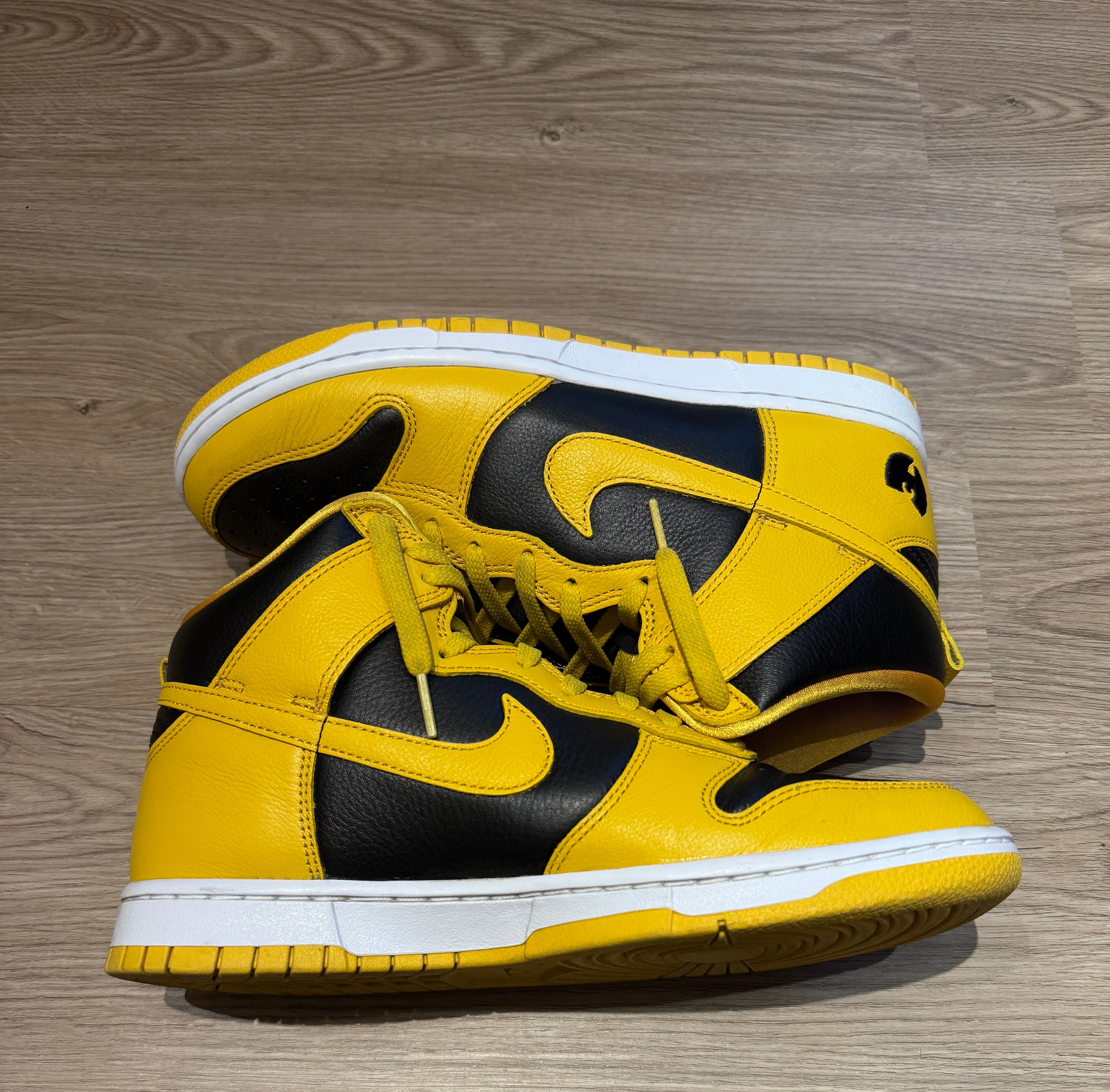 Wu-Tang Clan × Nike Dunk High Retro PRM "Black and Pollen"