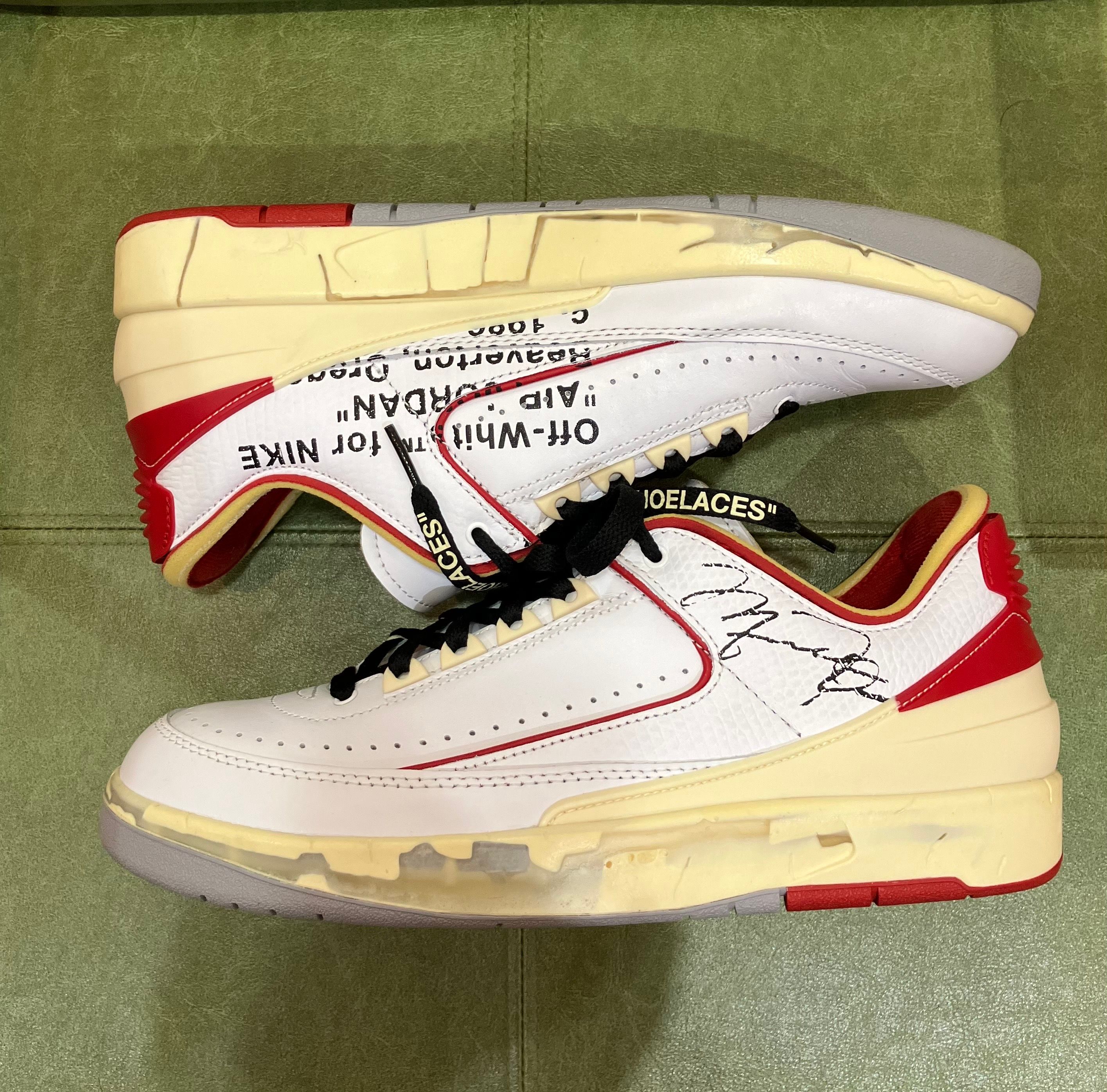 Off-White × Nike Air Jordan 2 Low "White and Varsity Red"