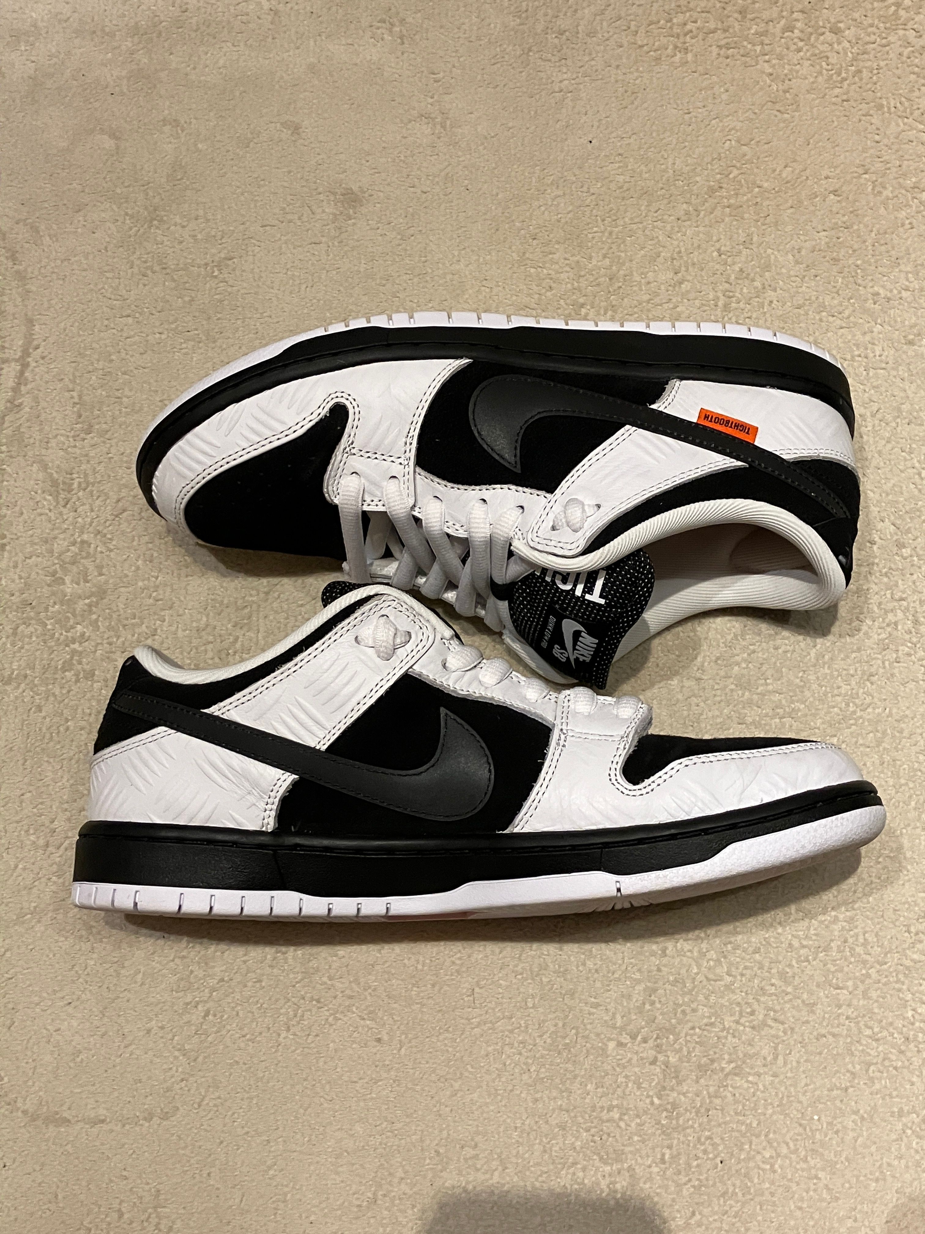 TIGHTBOOTH × Nike SB Dunk Low Pro QS "Black and White"
