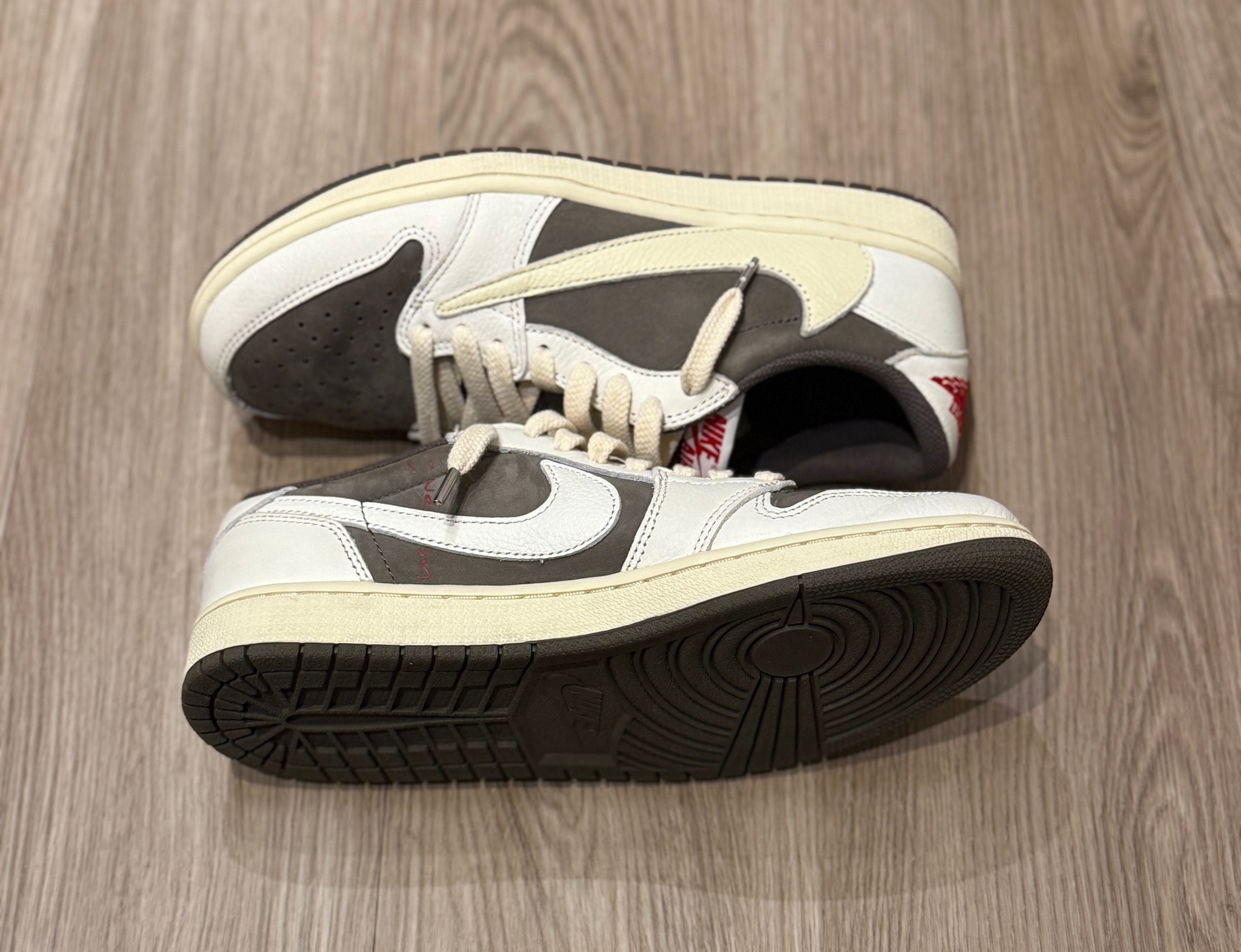 Travis Scott × Nike Air Jordan 1 Low OG SP "Reverse Mocha/Sail and Ridgerock"